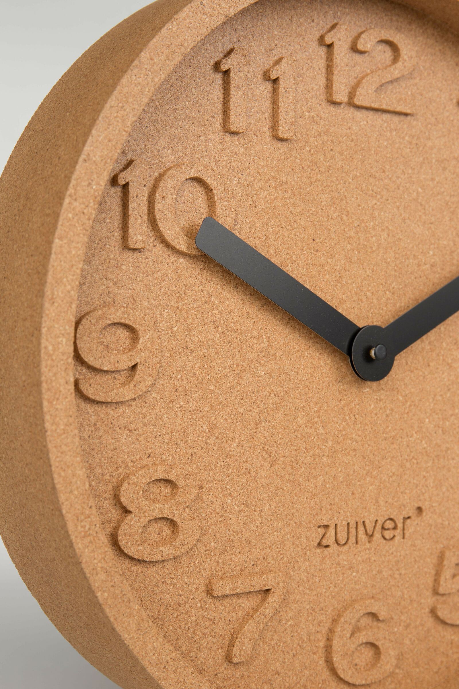 Zuiver Wandklok 'Cork' Kurk, 31cm