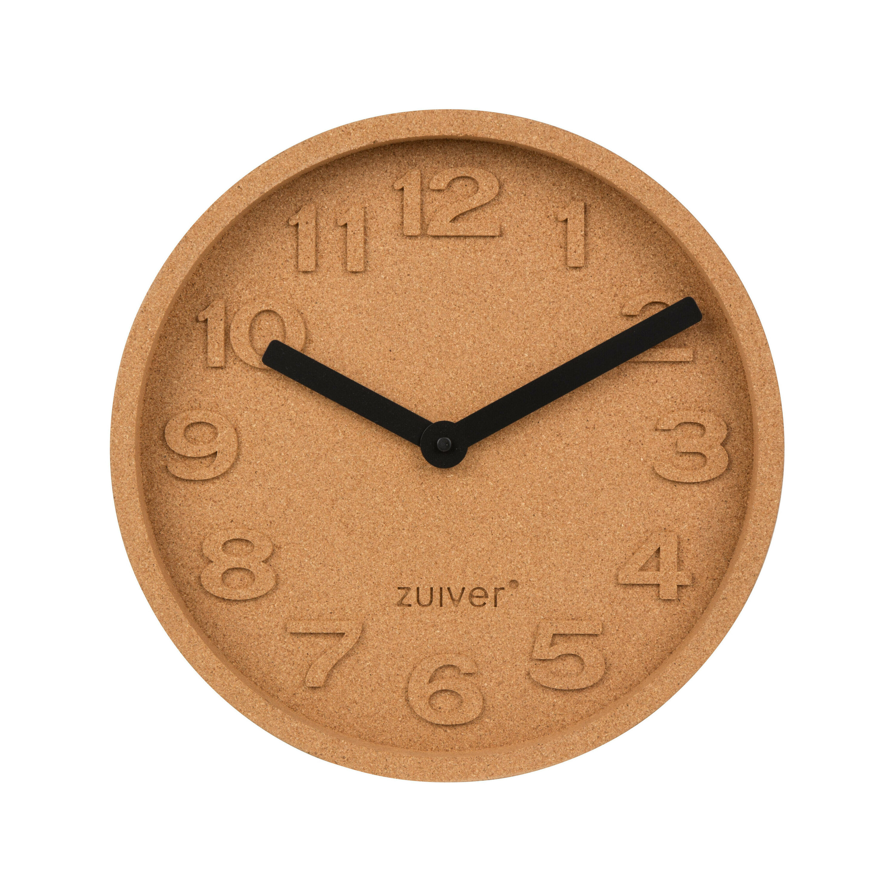 Zuiver Wandklok Cork Kurk, 31cm - Bruin