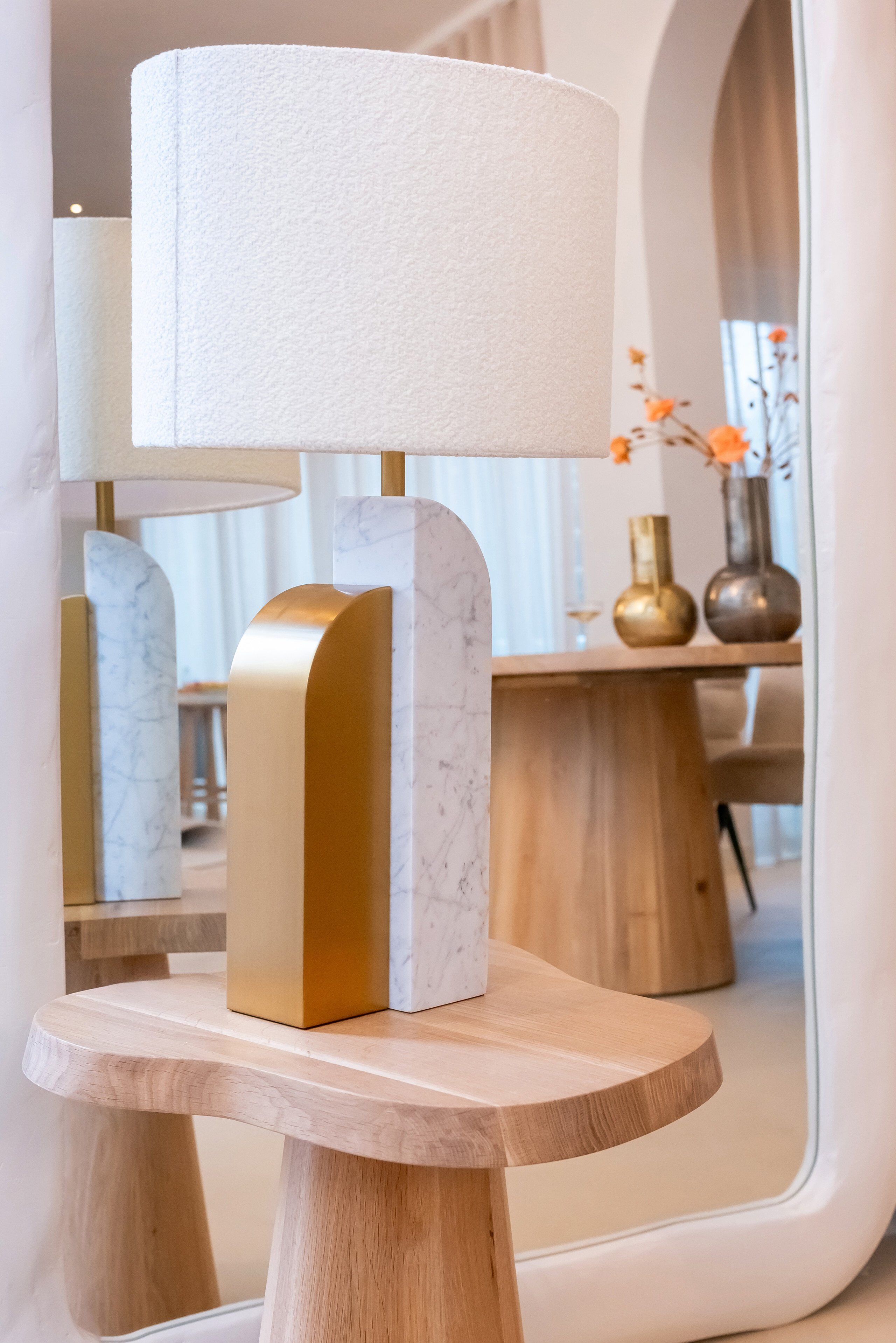 Richmond Organische Bijzettafel 'Riva' Eikenhout, 50cm