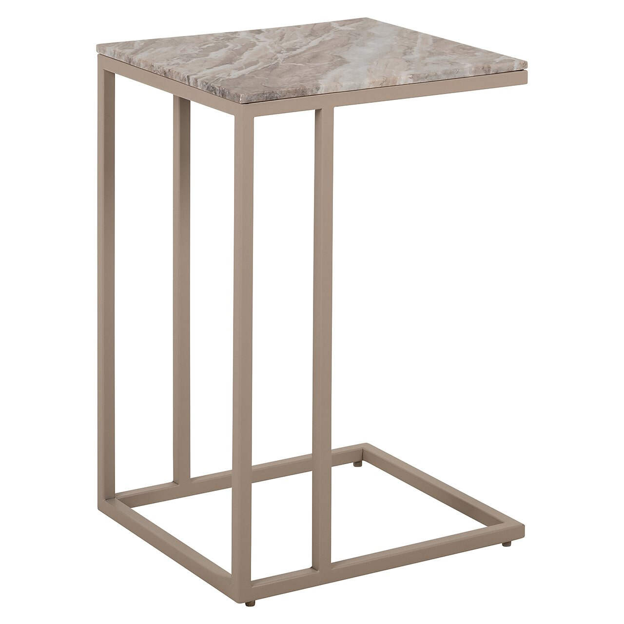 Richmond Interiors Richmond Laptoptafel Fairfax Marmer, 45 x 40cm - Stone
