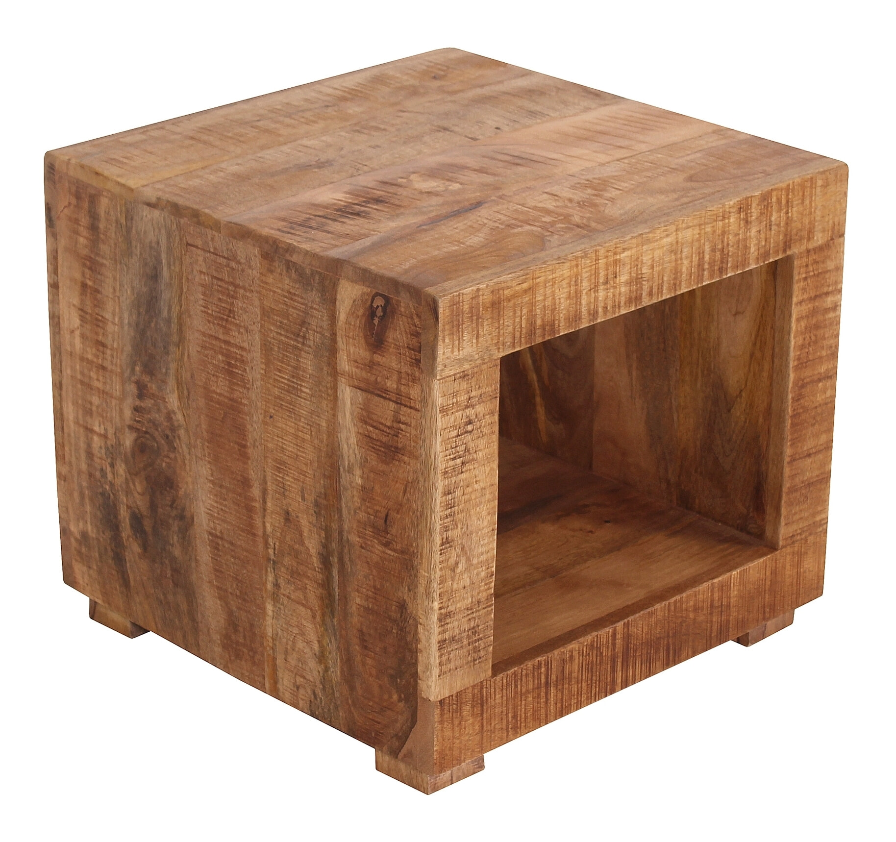 Artistiq Bijzettafel 'Aeden' Mangohout, 50 x 50cm