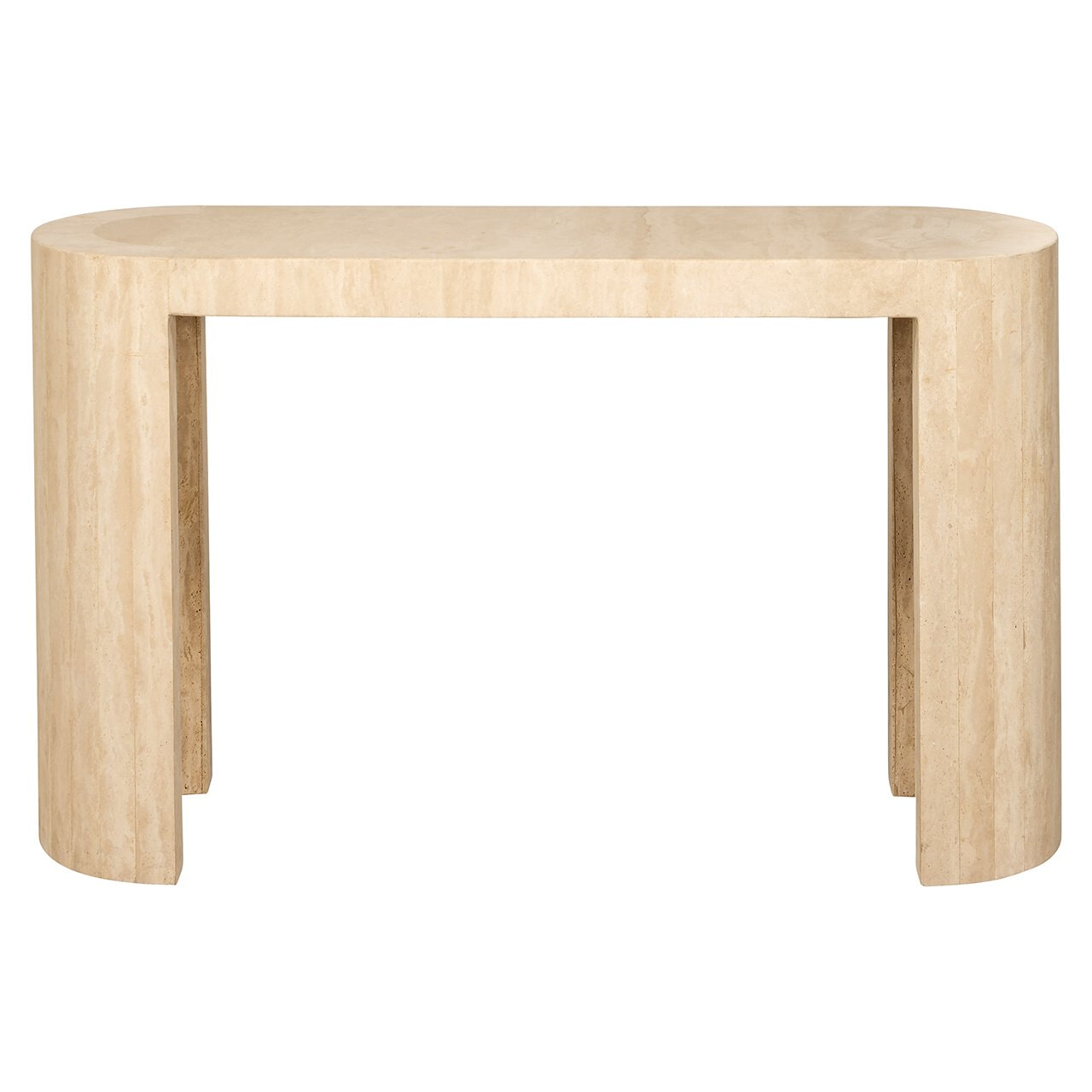 Richmond Ovale Sidetable 'Biltmore' Travertin, 140cm