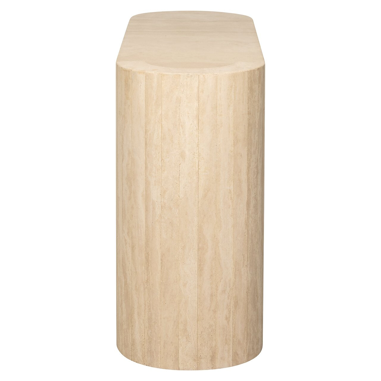 Richmond Ovale Sidetable 'Biltmore' Travertin, 140cm