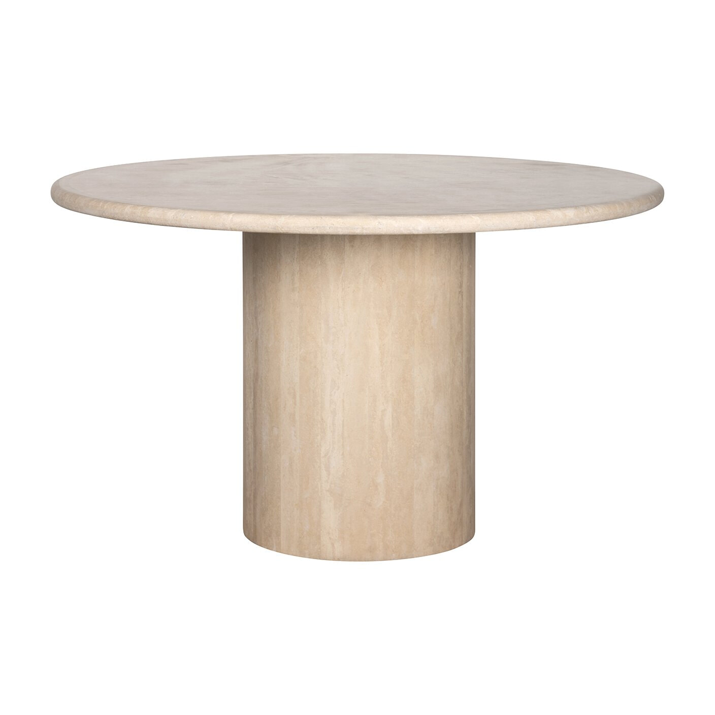 Richmond Ronde Eettafel Renaissance Travertin, 130cm - Beige