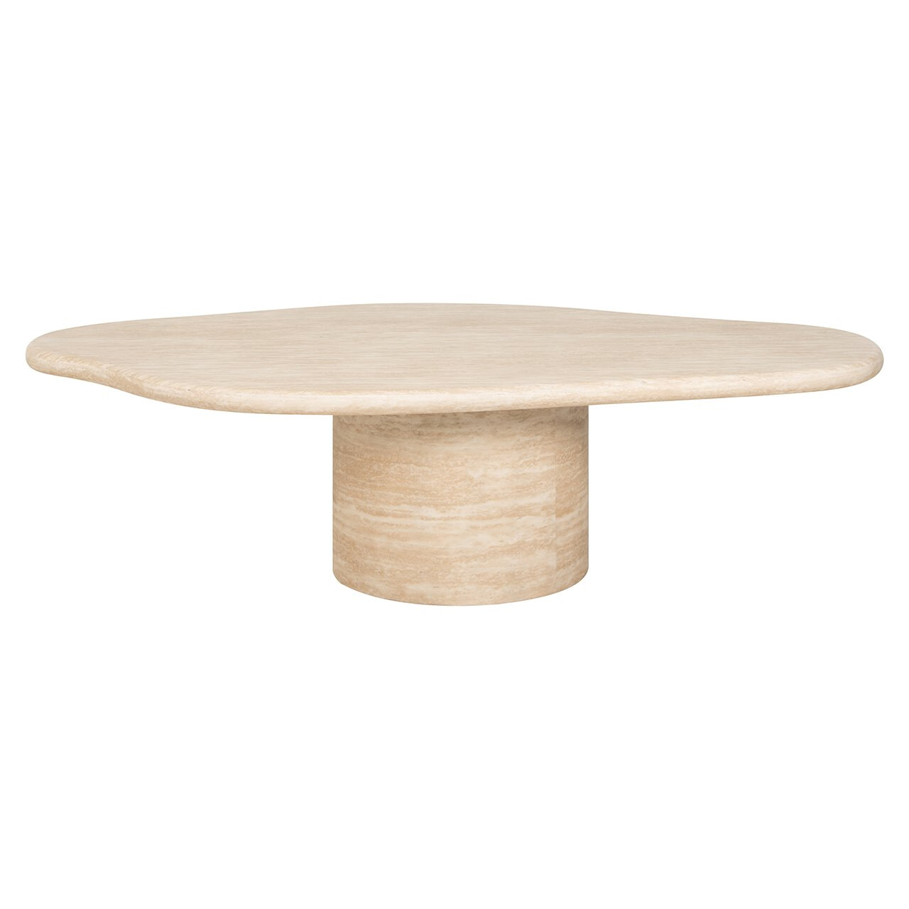 Richmond Organische Salontafel 'Fictus' Travertin look, 130 x 80cm