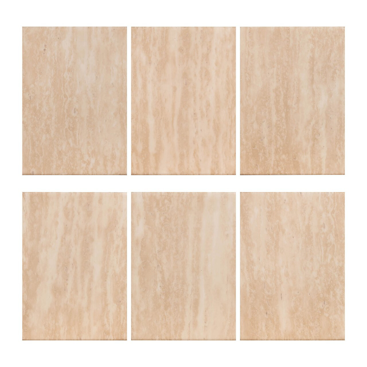 Richmond Organische Salontafel 'Fictus' Travertin look, 130 x 80cm