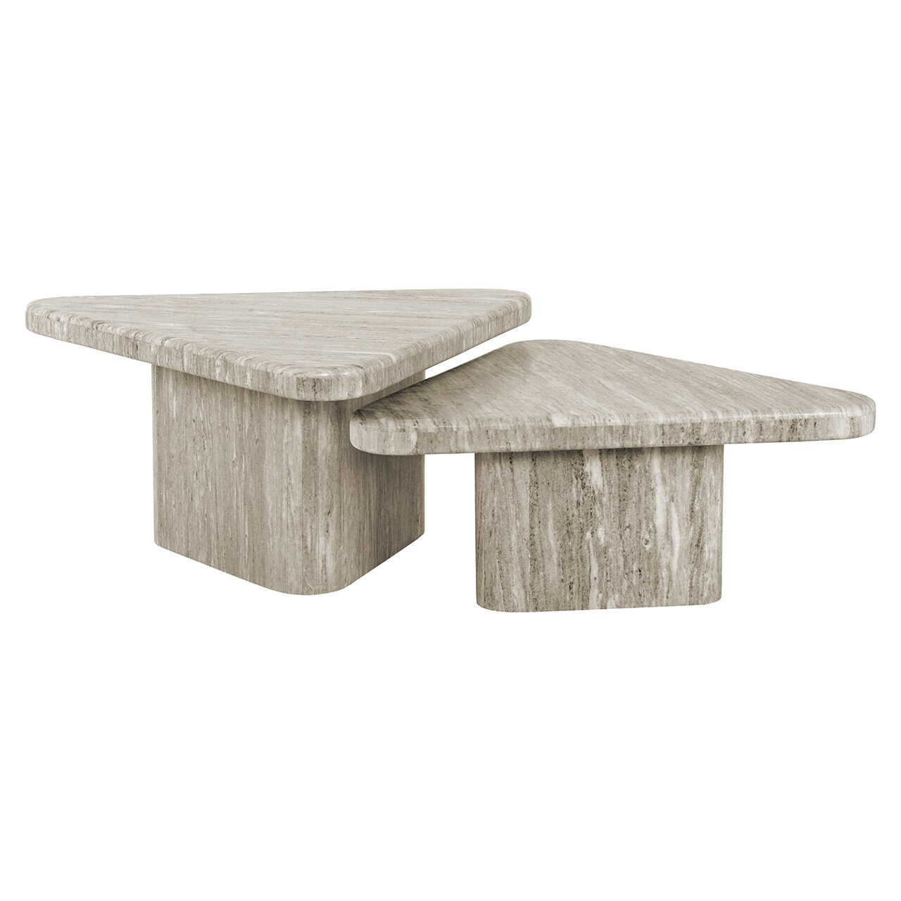 Richmond Salontafel Dwayne Marmer, Set van 2 stuks - Wit