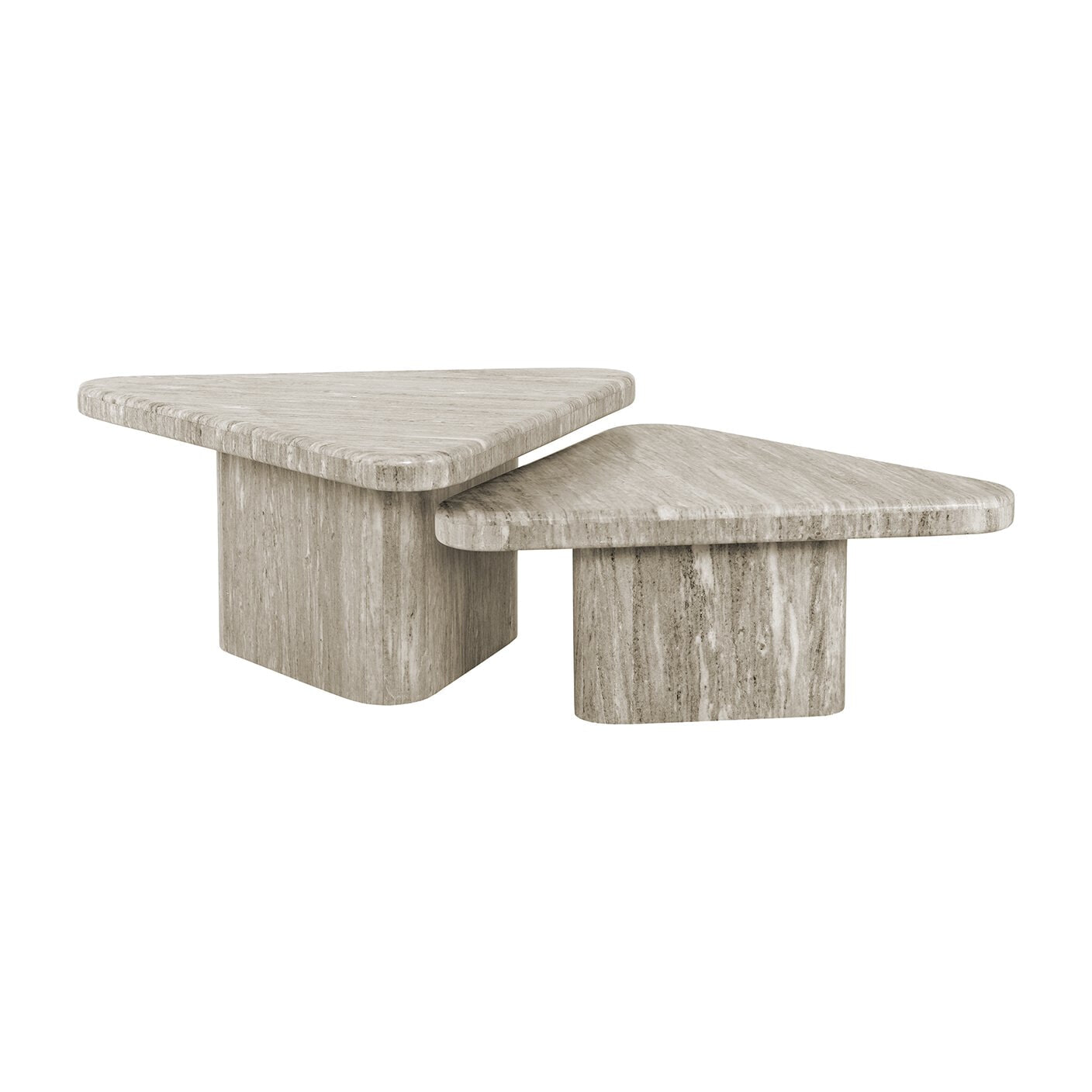 Richmond Salontafel Dwayne Marmer, Set van 2 stuks - Wit