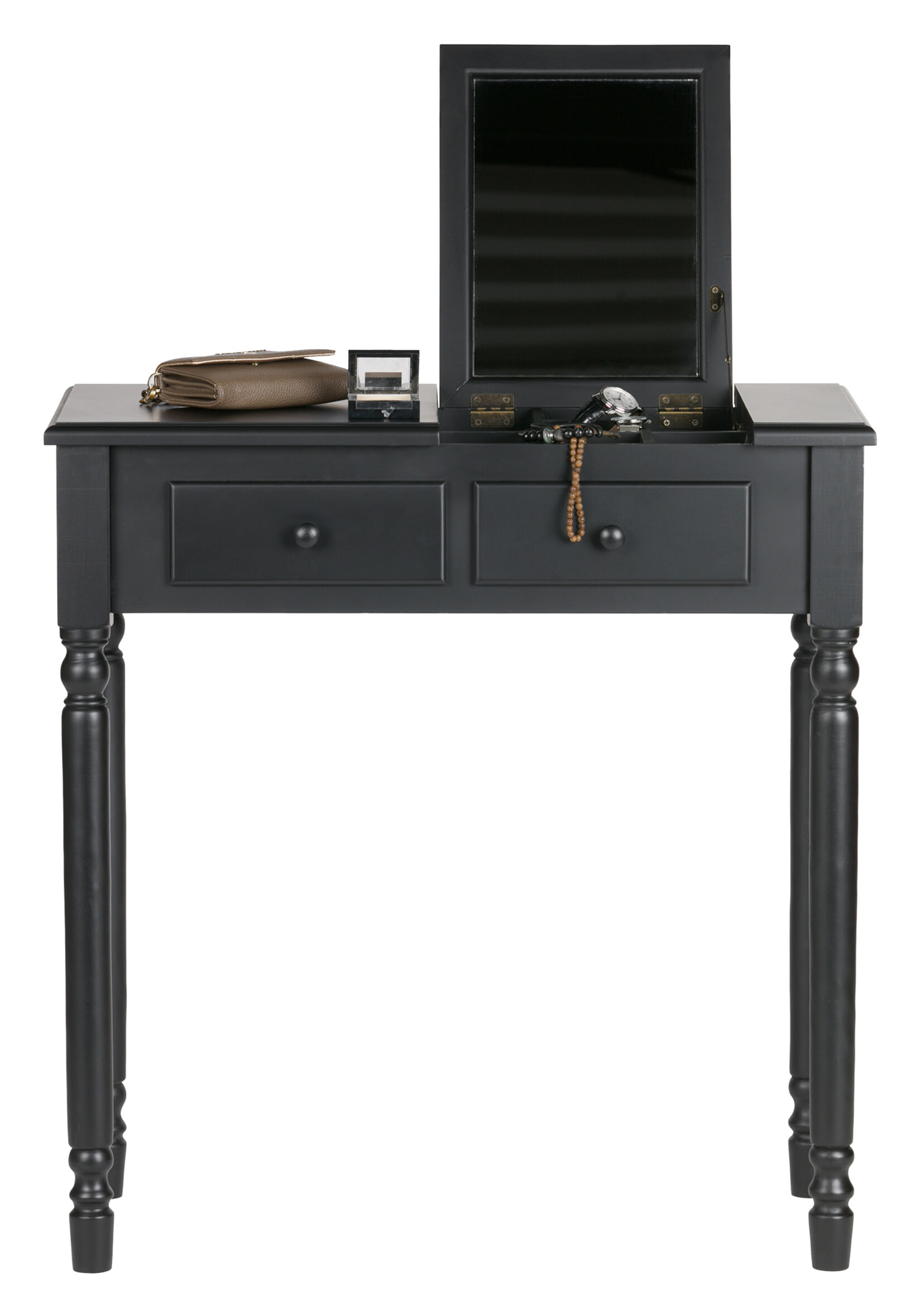 WOOOD Kaptafel/Sidetable 'Romy' kleur Zwart