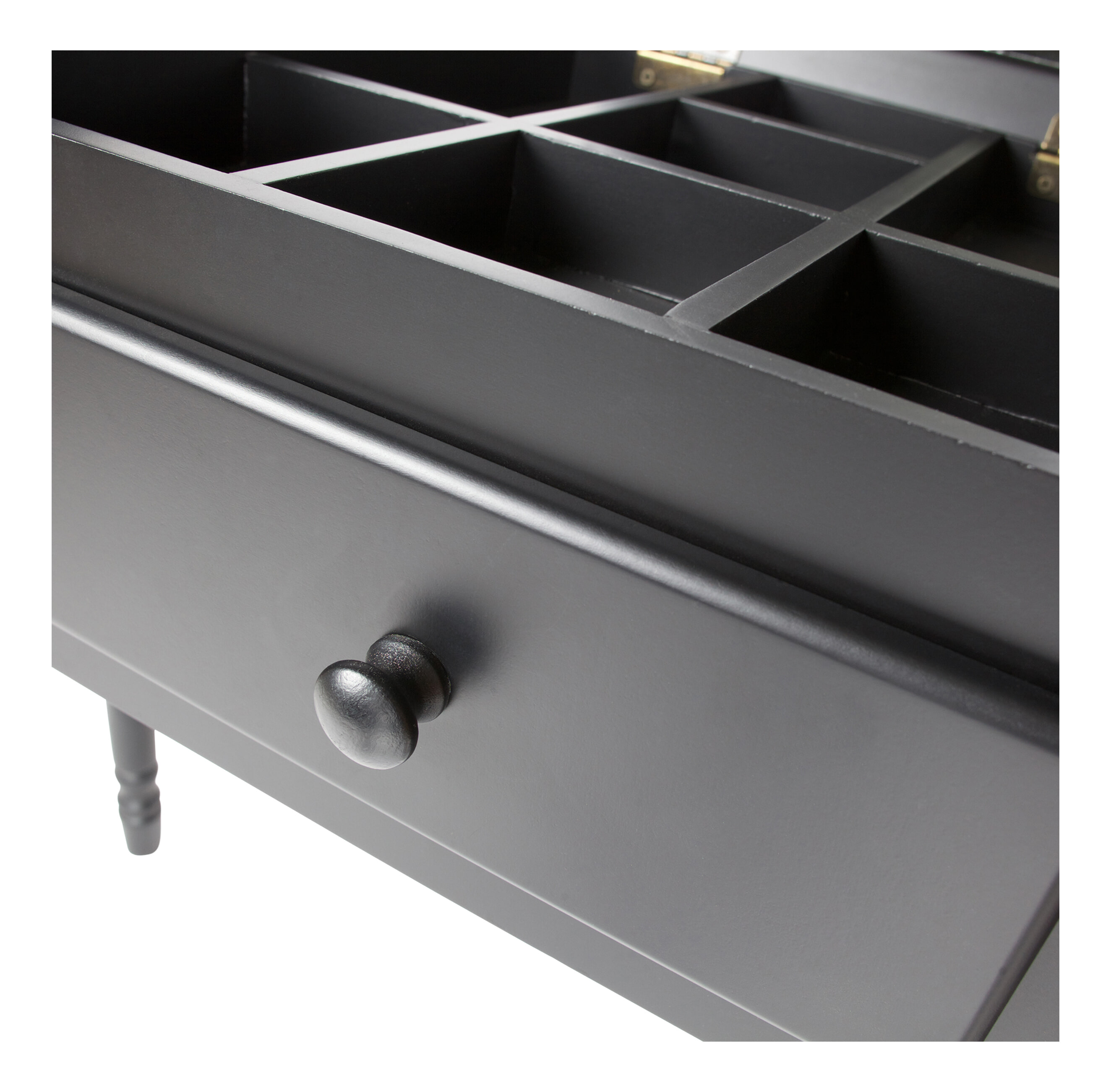 WOOOD Kaptafel/Sidetable 'Romy' kleur Zwart