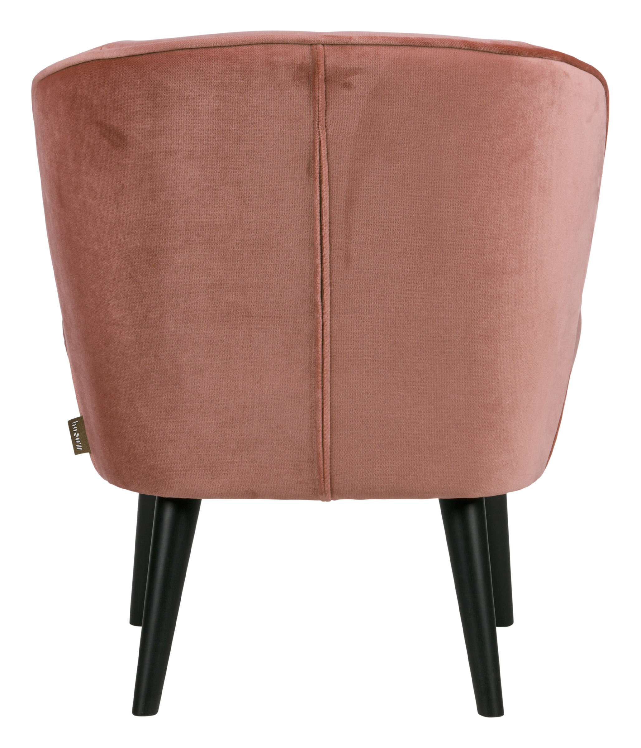 WOOOD Fauteuil 'Sara' Velvet, kleur Oudroze