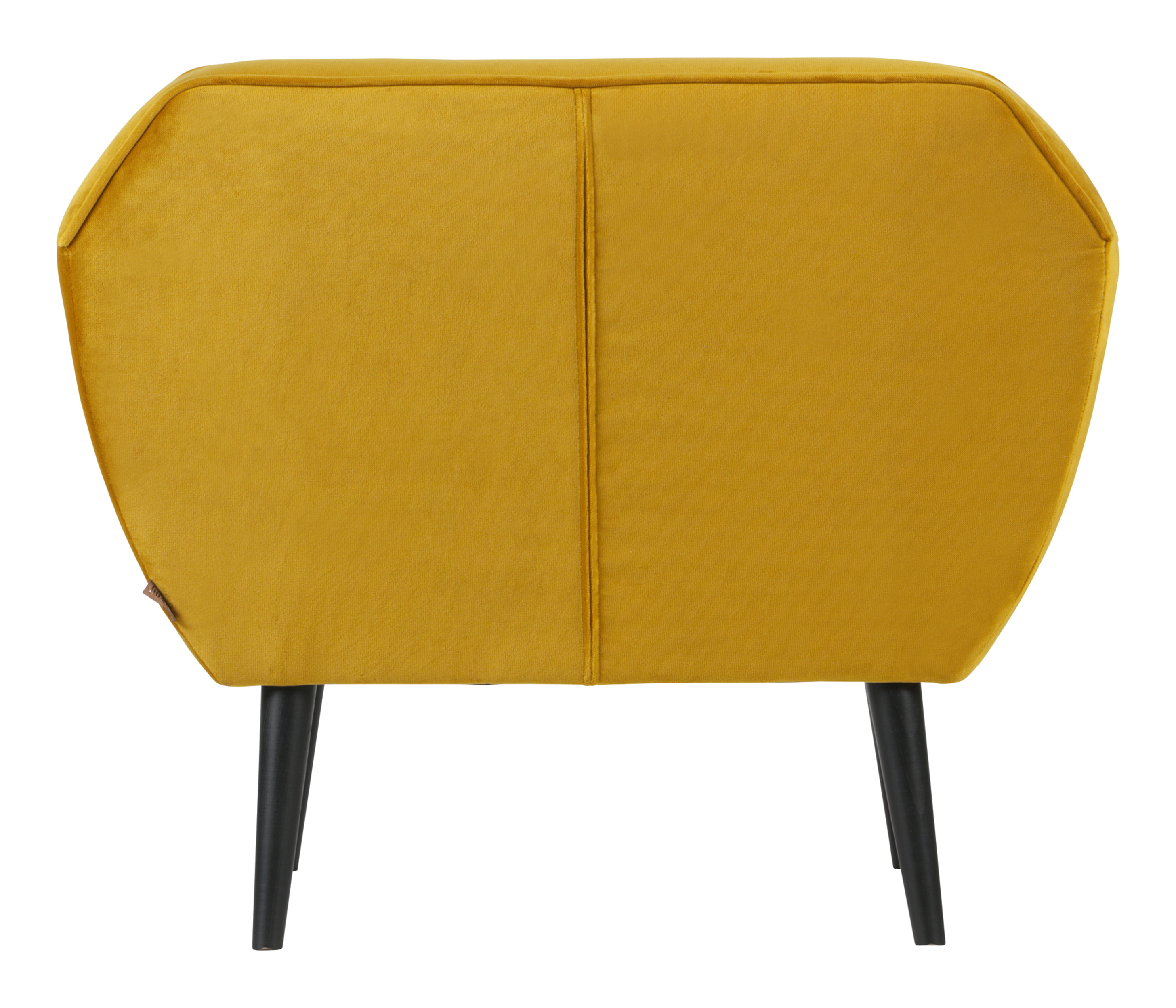 WOOOD Fauteuil 'Rocco' Velvet, kleur Okergeel