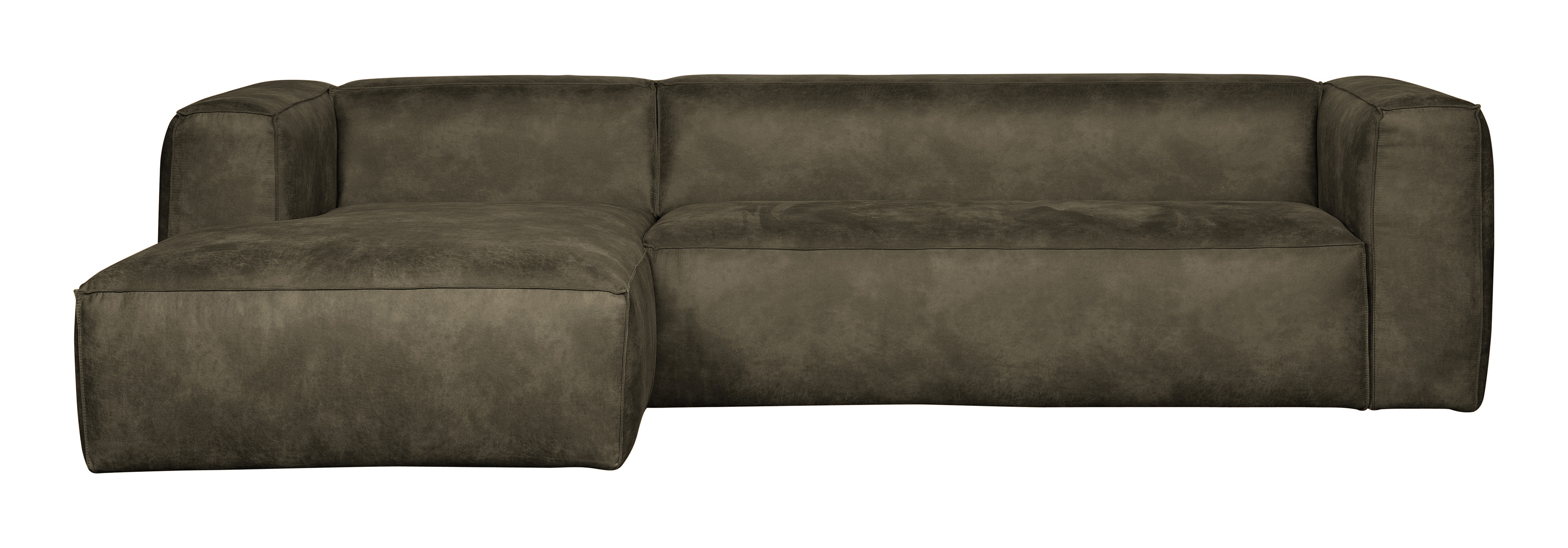 WOOOD Loungebank 'Bean' Links, kleur Army