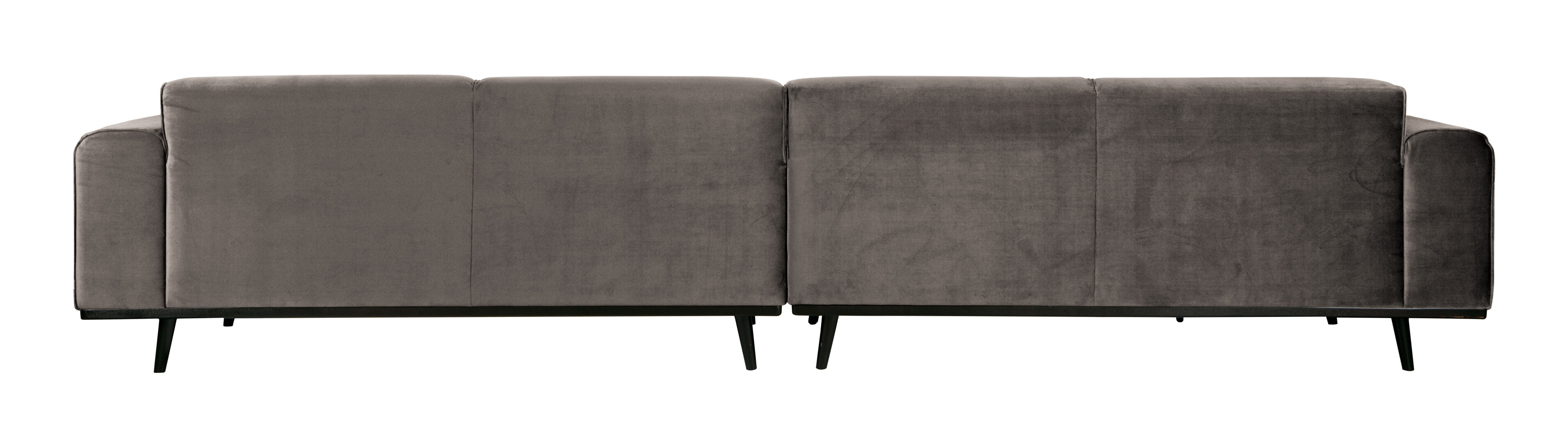 WOOOD Bank 'Statement' 4-zits xxl, Velvet, kleur Taupe
