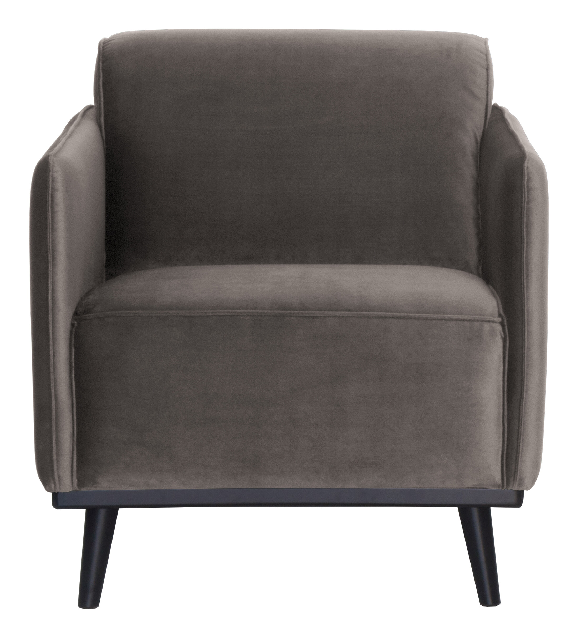 WOOOD Fauteuil 'Statement' Velvet, kleur Taupe