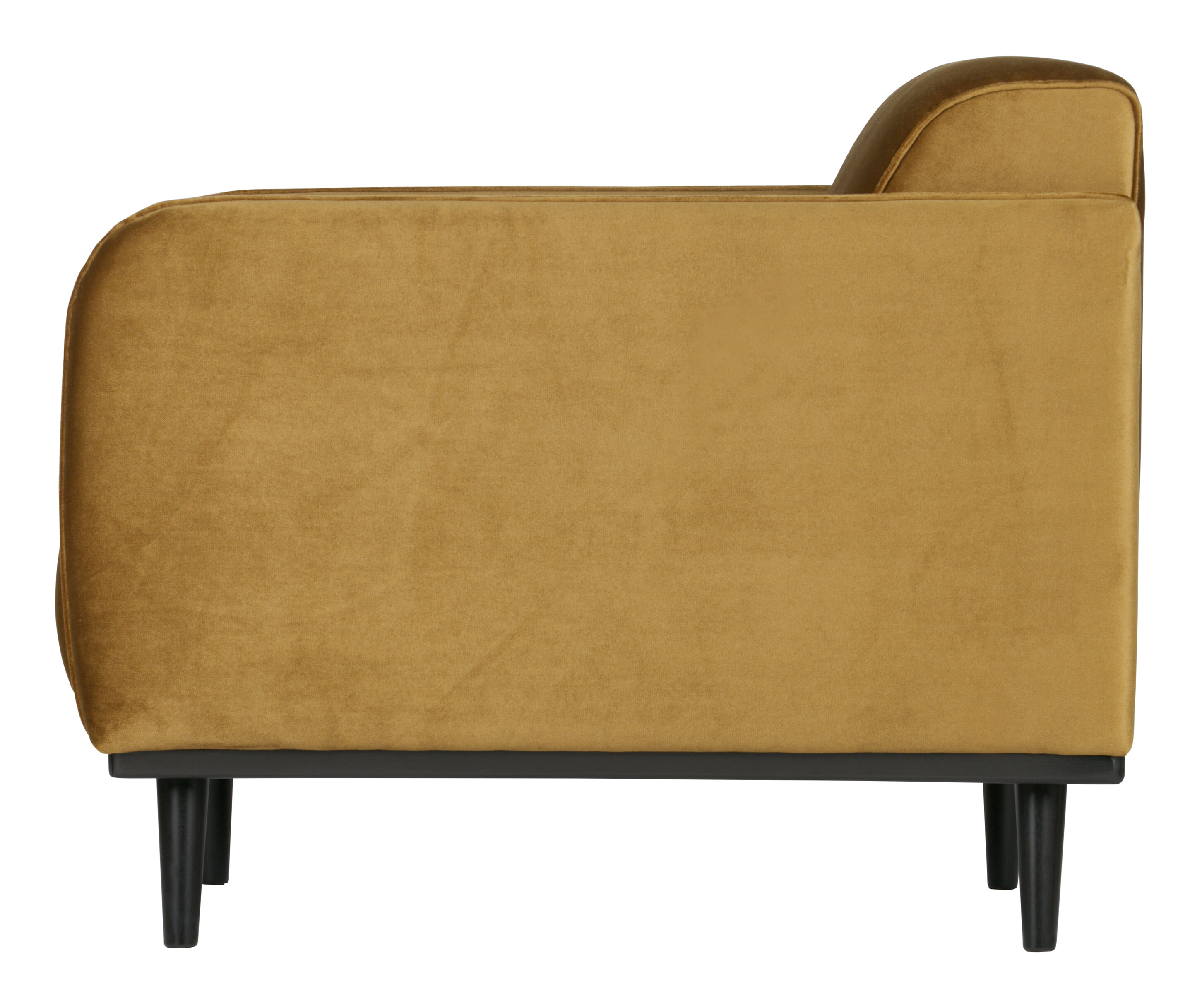 WOOOD Fauteuil 'Statement' Velvet, kleur Honey Yellow