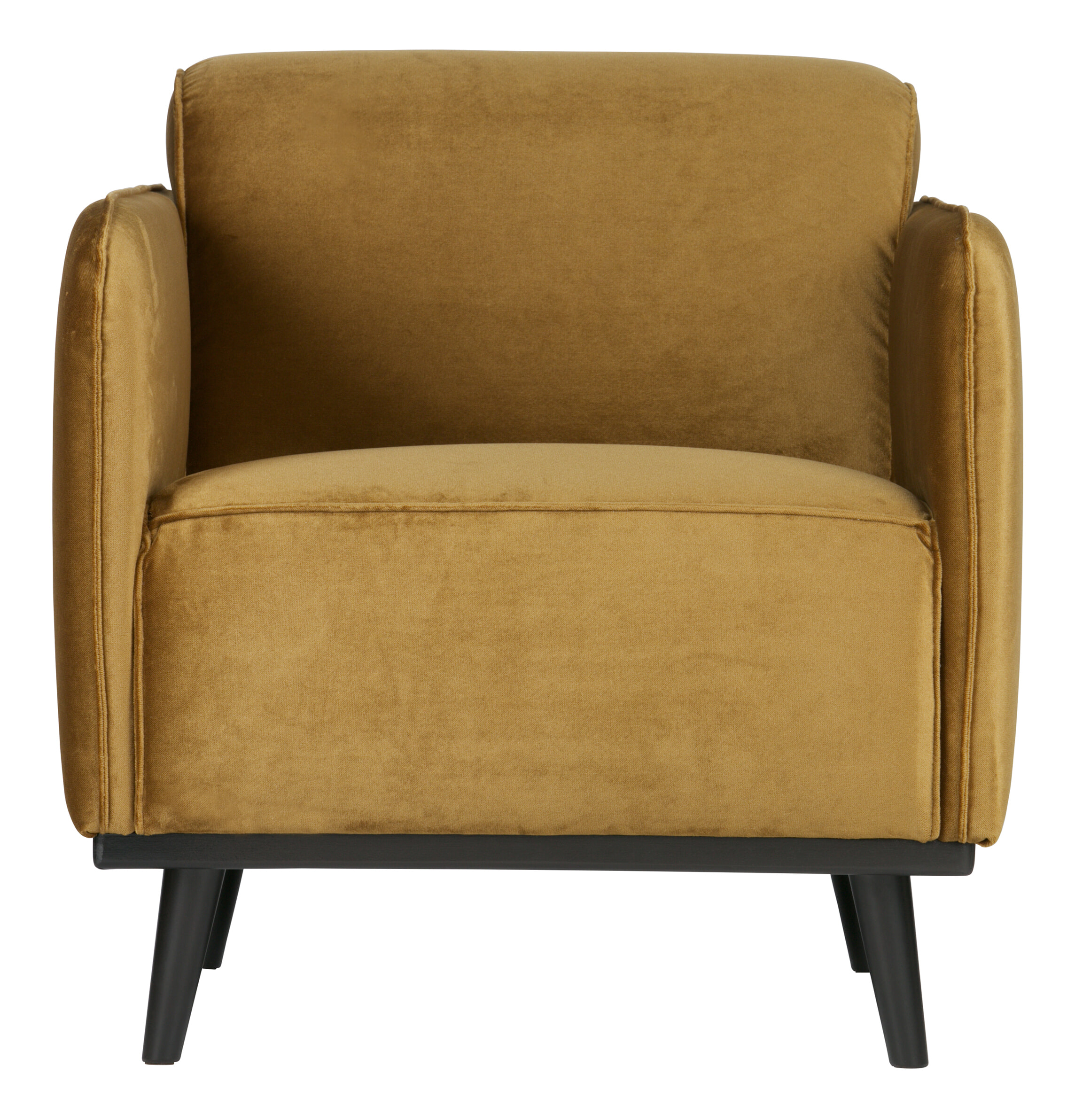 WOOOD Fauteuil 'Statement' Velvet, kleur Honey Yellow