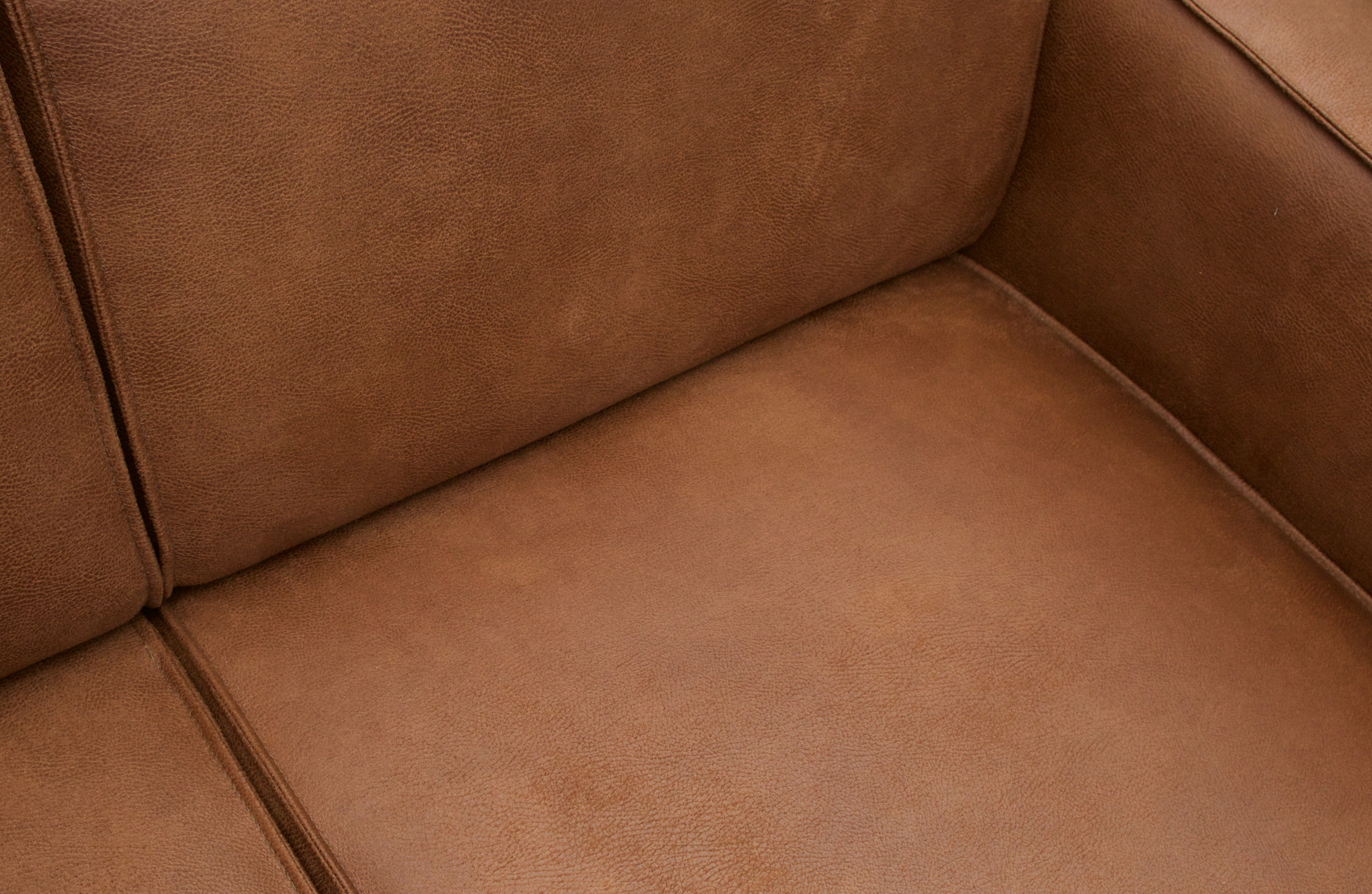 WOOOD Hoekbank 'Statement' Links, kleur Cognac