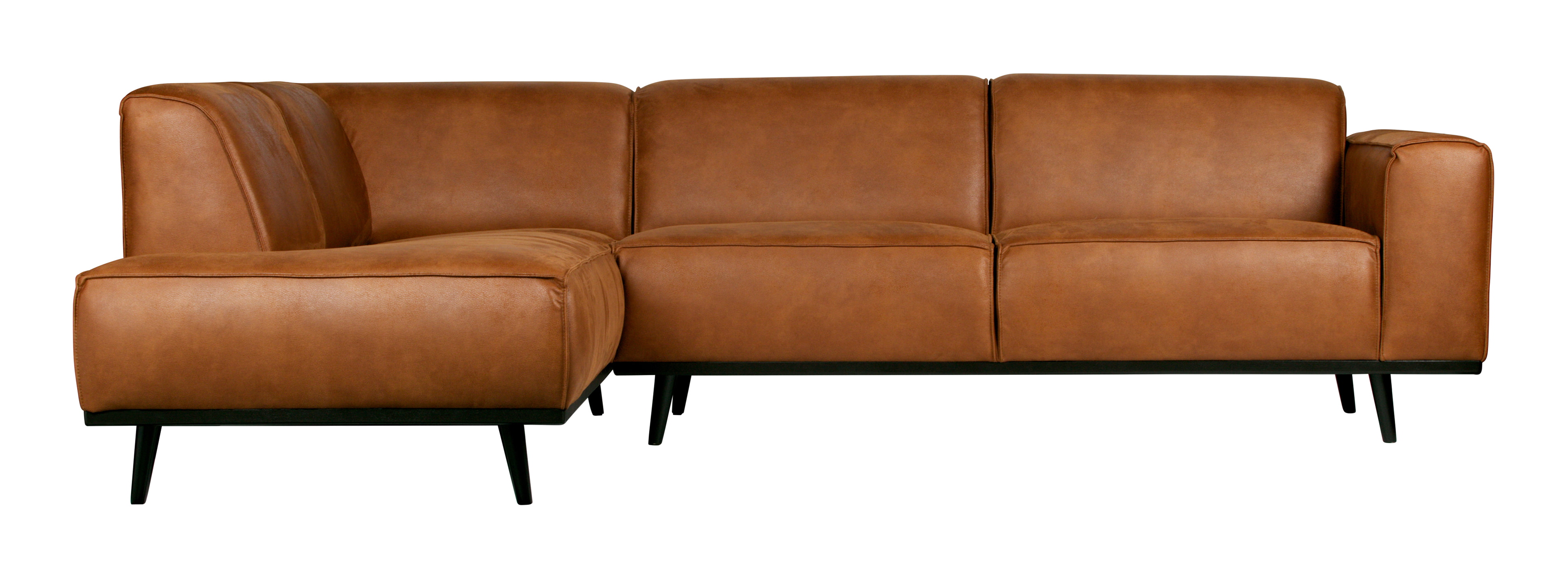 WOOOD Hoekbank 'Statement' Links, kleur Cognac