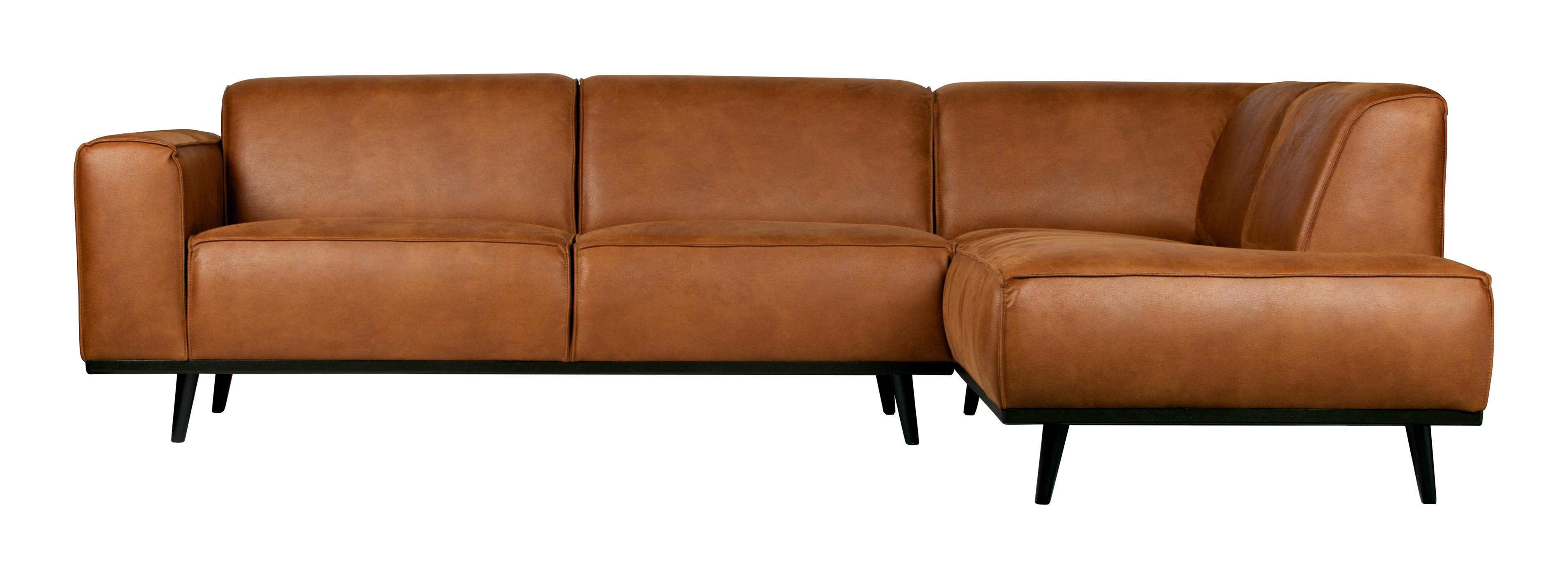 WOOOD Hoekbank 'Statement' Rechts, kleur Cognac