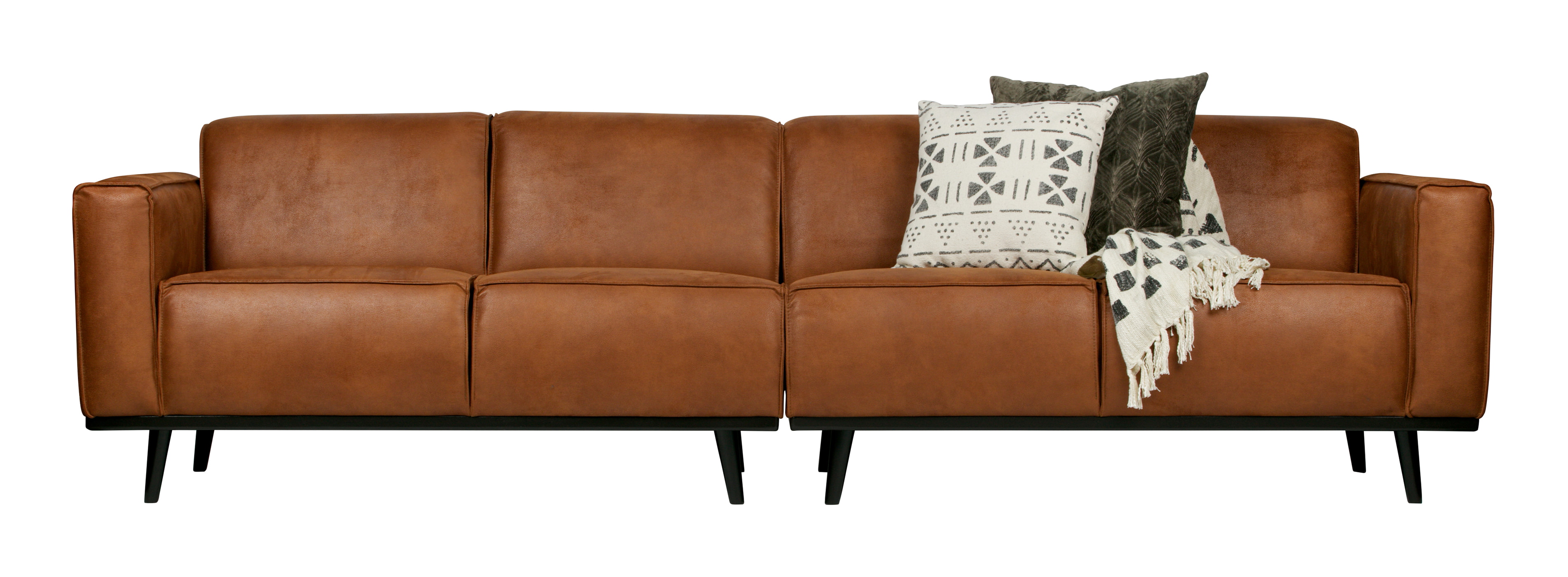 WOOOD Bank 'Statement' 4-zits, kleur Cognac