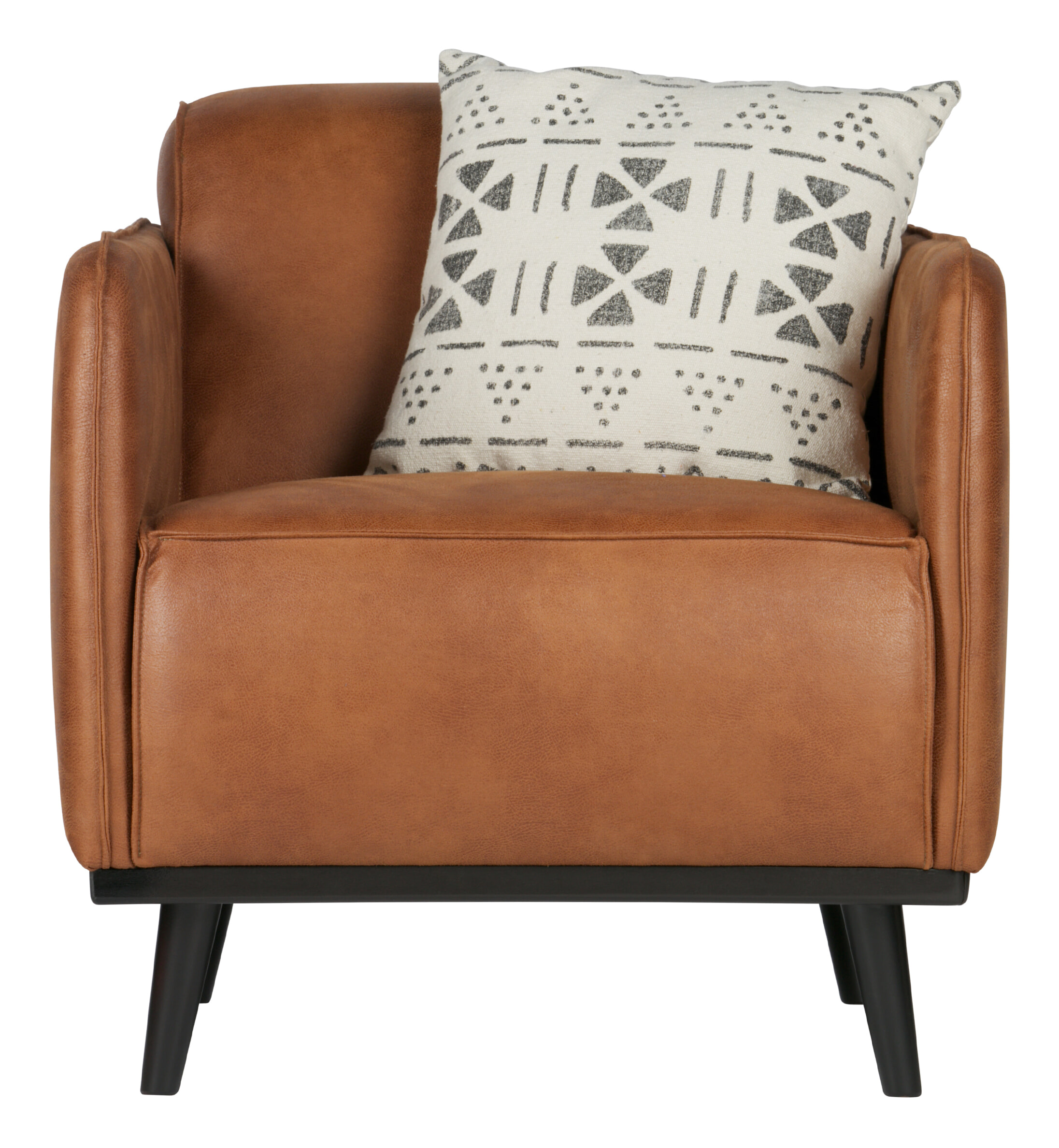 WOOOD Fauteuil 'Statement' kleur Cognac