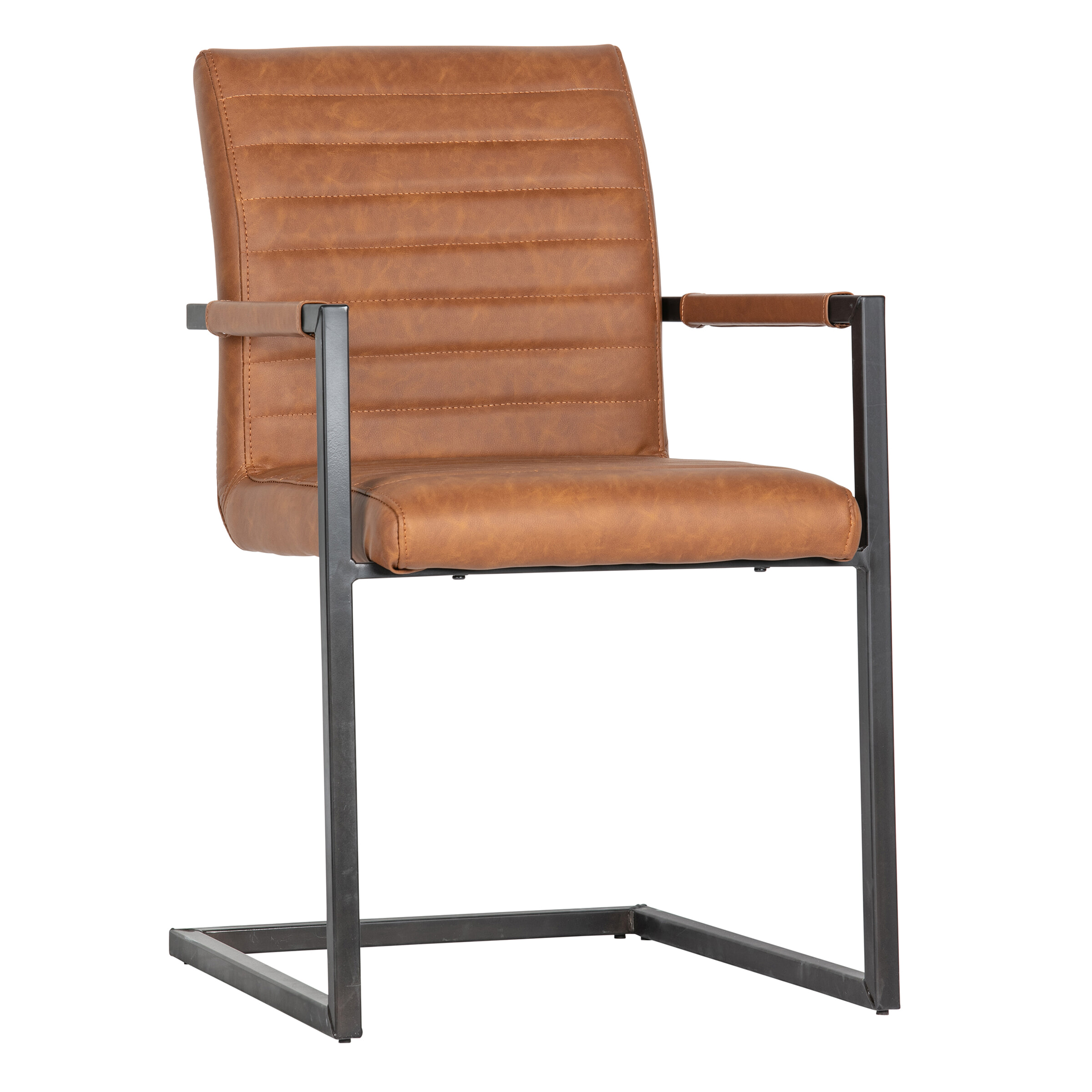 WOOOD Eetkamerstoel Bas - Cognac