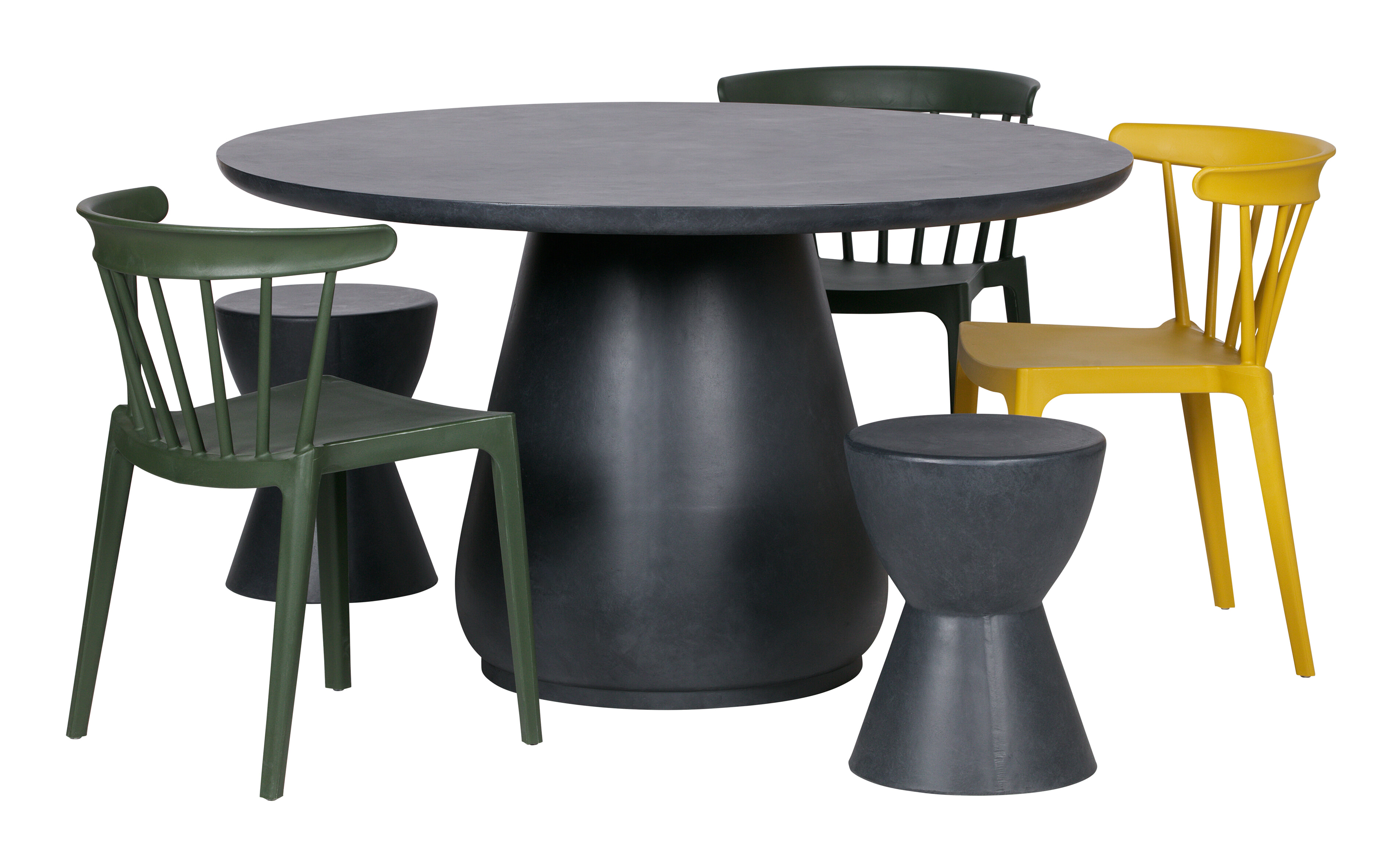 WOOOD Krukje 'Dover', kleur Antraciet