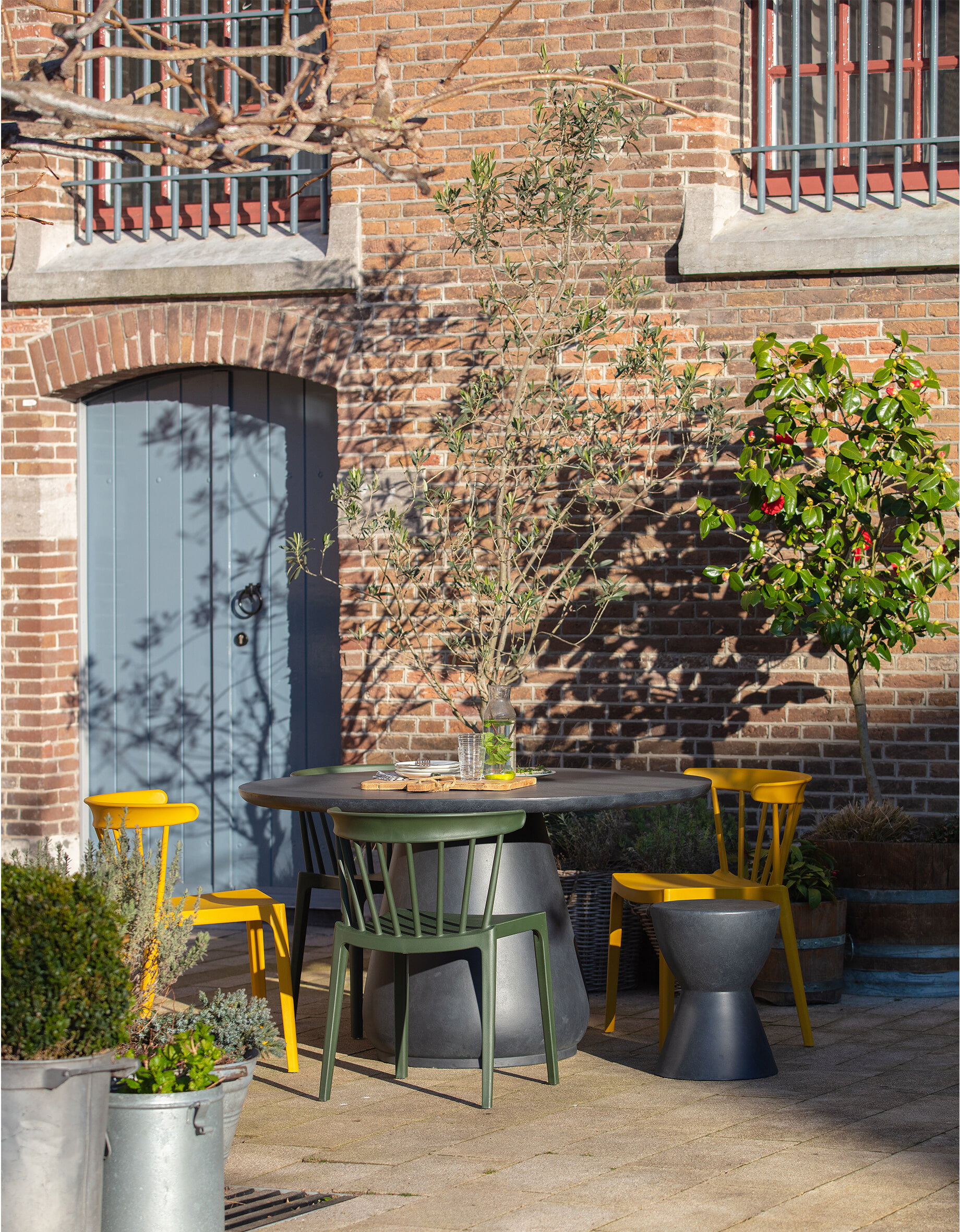 WOOOD Krukje 'Dover', kleur Antraciet