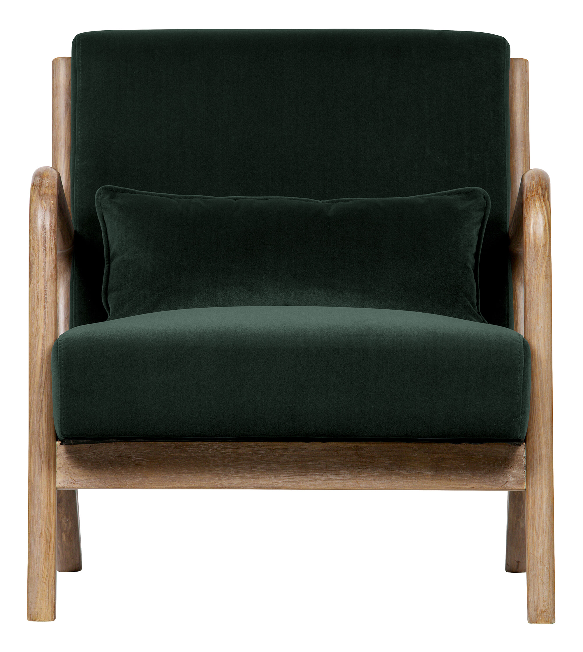 WOOOD Fauteuil 'Mark' Velvet, kleur Groen