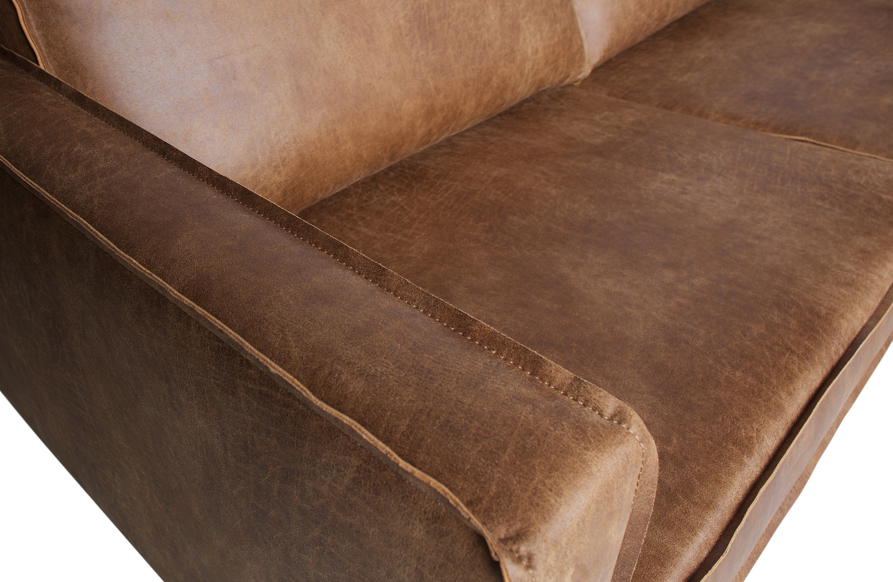 WOOOD Hoekbank 'Rodeo' Rechts, kleur Cognac