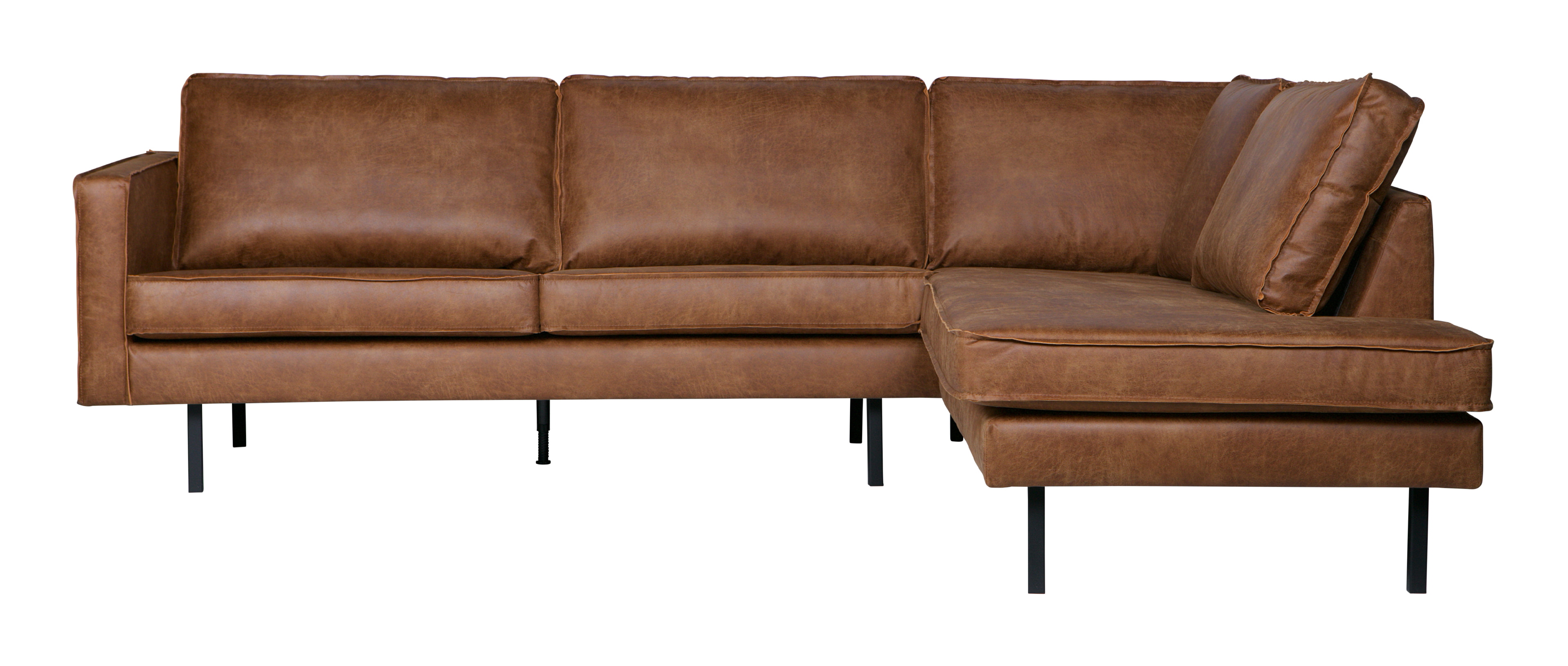 WOOOD Hoekbank 'Rodeo' Rechts, kleur Cognac