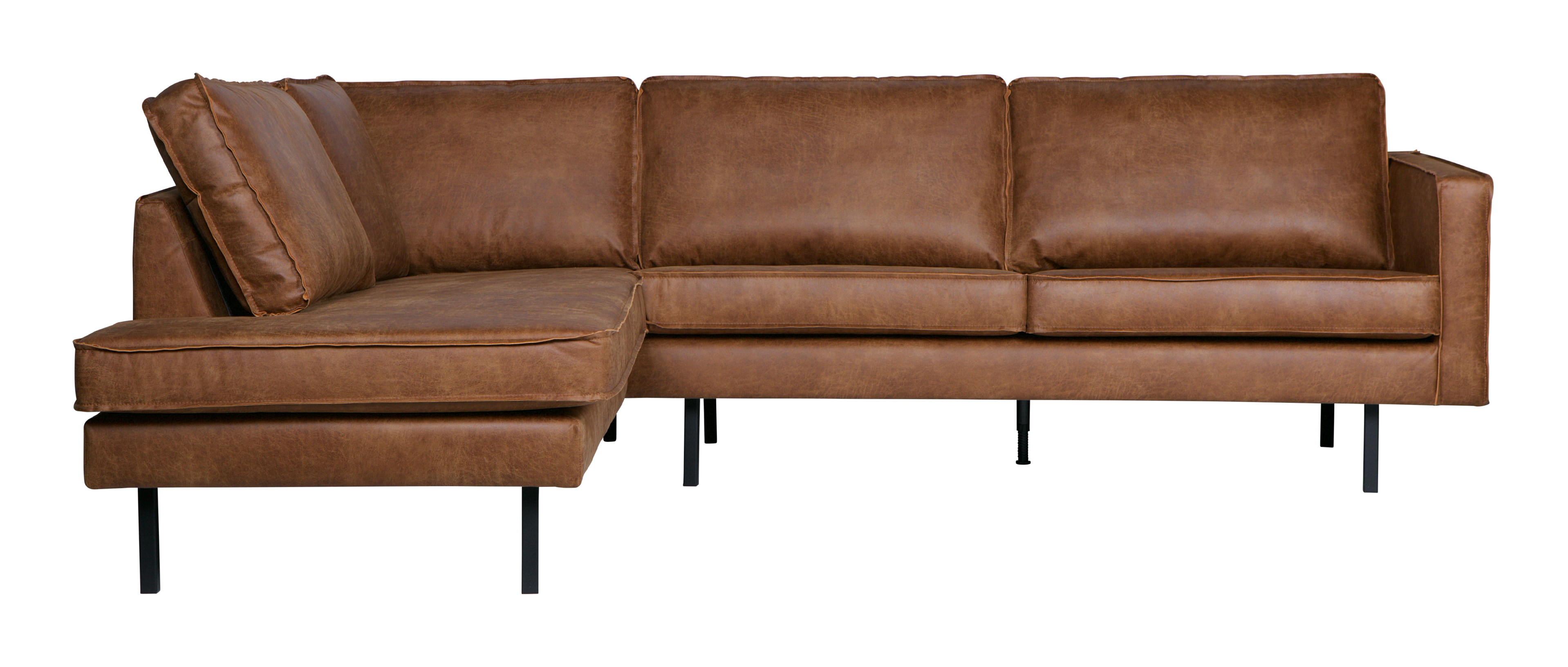 WOOOD Hoekbank 'Rodeo' Links, kleur Cognac