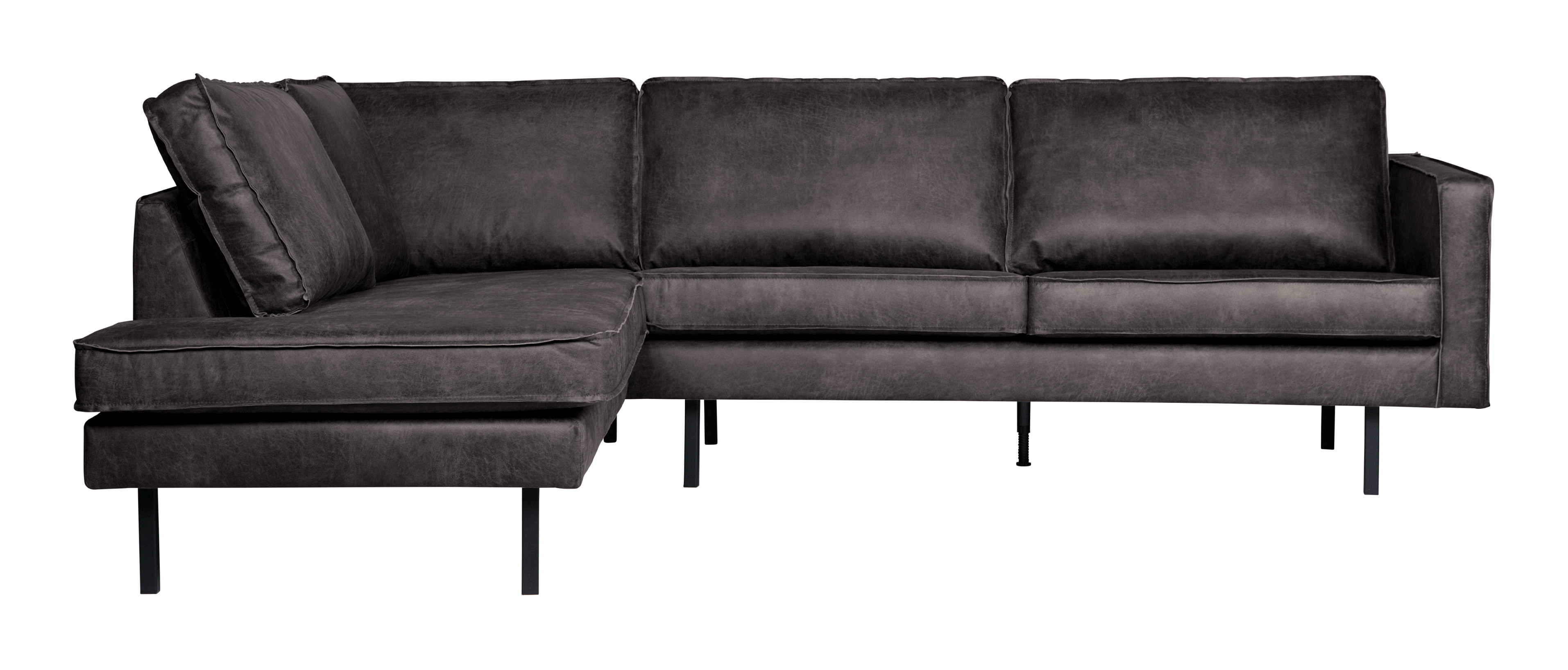 WOOOD Hoekbank 'Rodeo' Links, kleur Antraciet