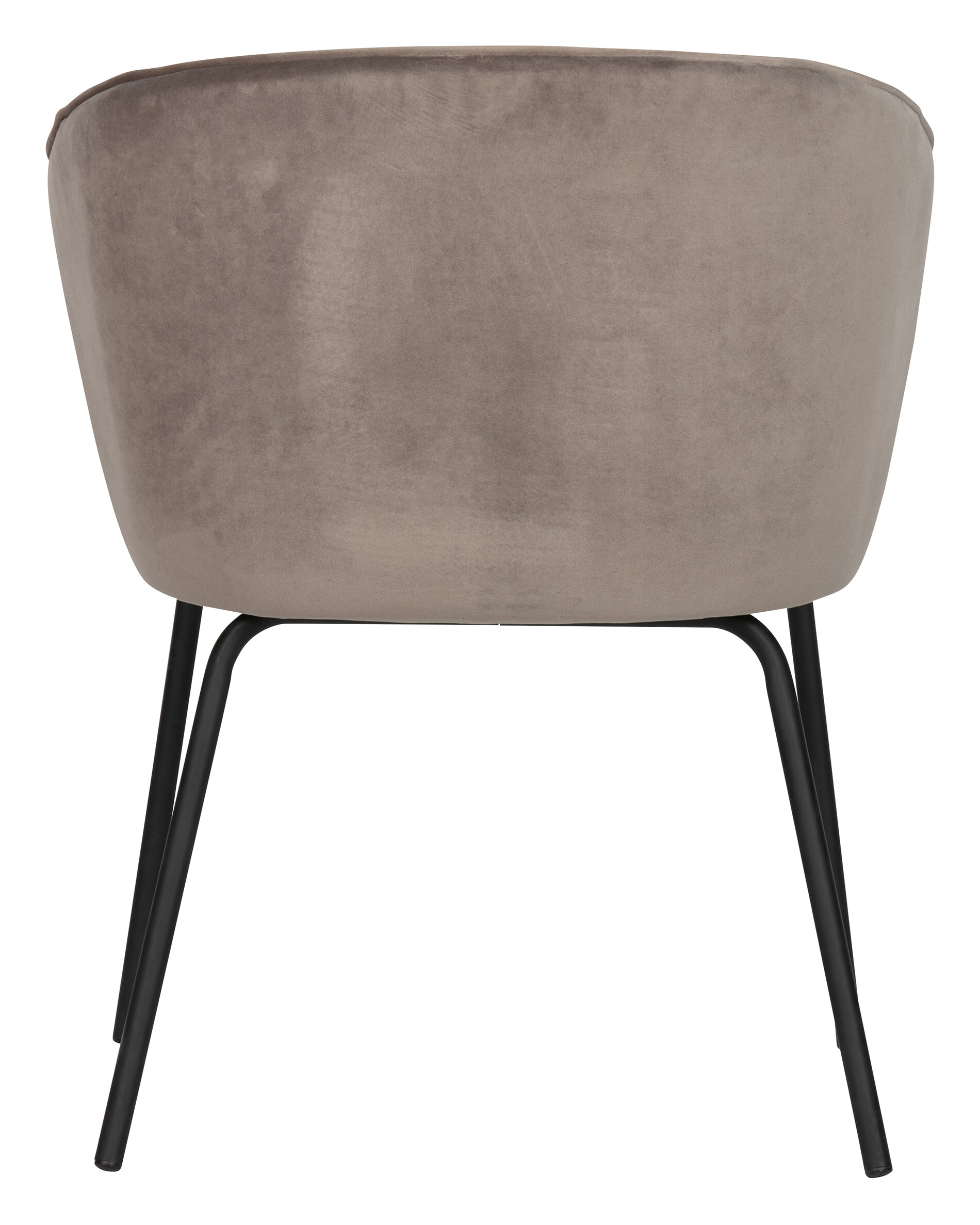 WOOOD Eetkamerstoel 'Admit' Velvet, kleur khaki
