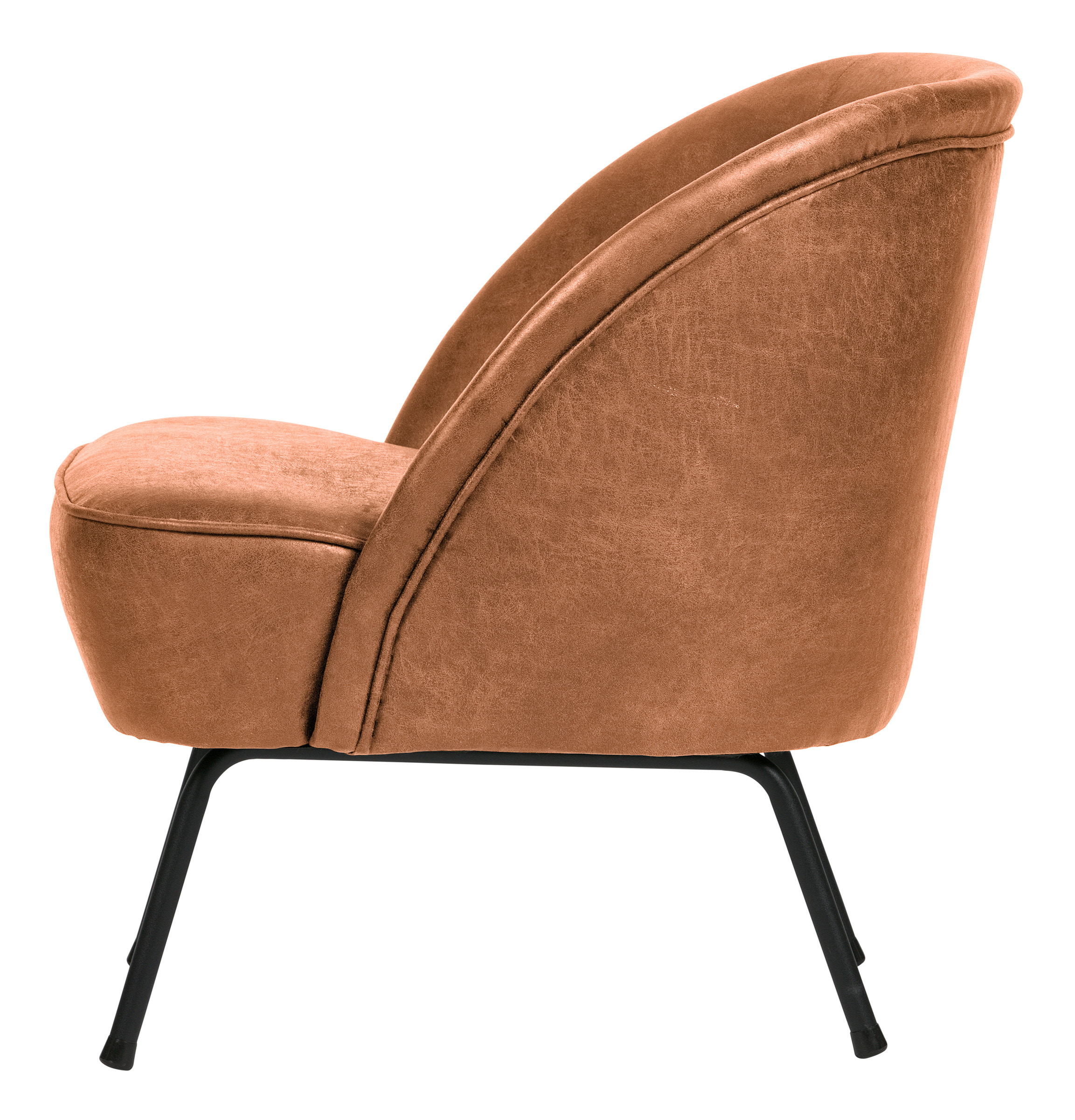 WOOOD Fauteuil 'Vogue' Eco-leder, kleur Cognac