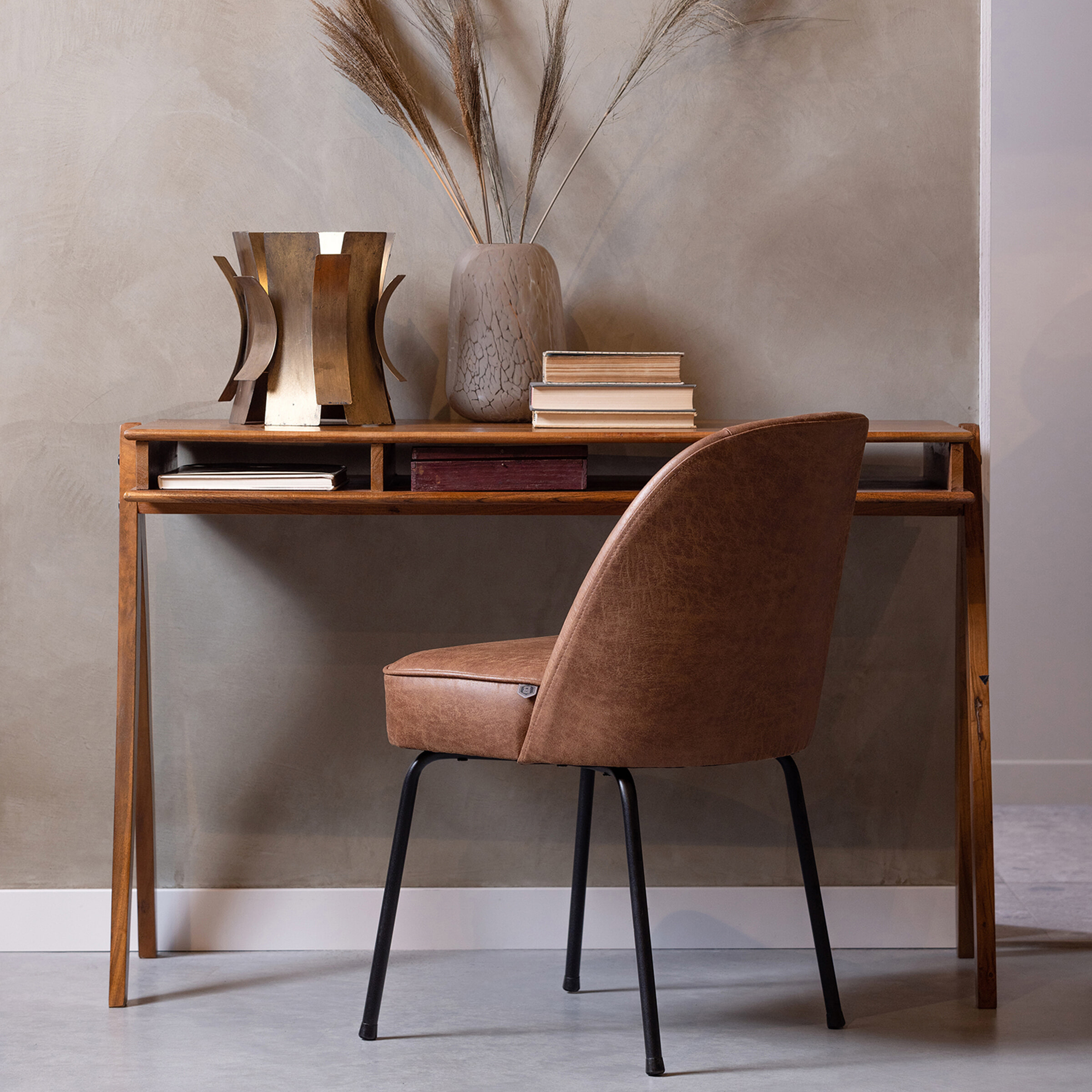 WOOOD Eetkamerstoel 'Vogue', kleur Cognac
