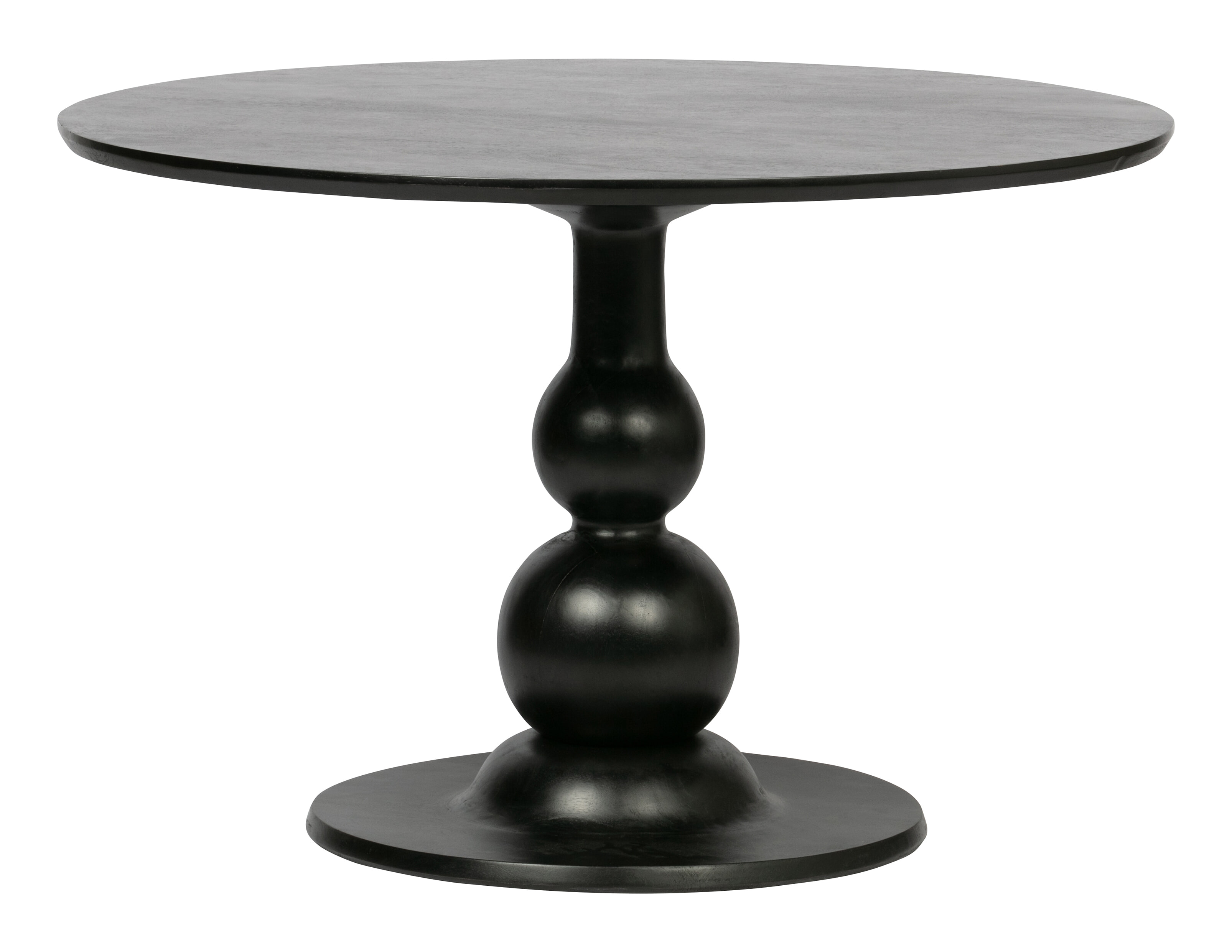 WOOOD Ronde Eettafel 'Blanco' Ø120cm, kleur Zwart