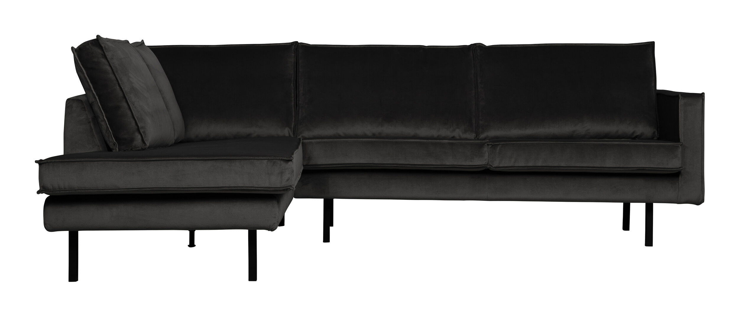 WOOOD Hoekbank 'Rodeo' Links, Velvet