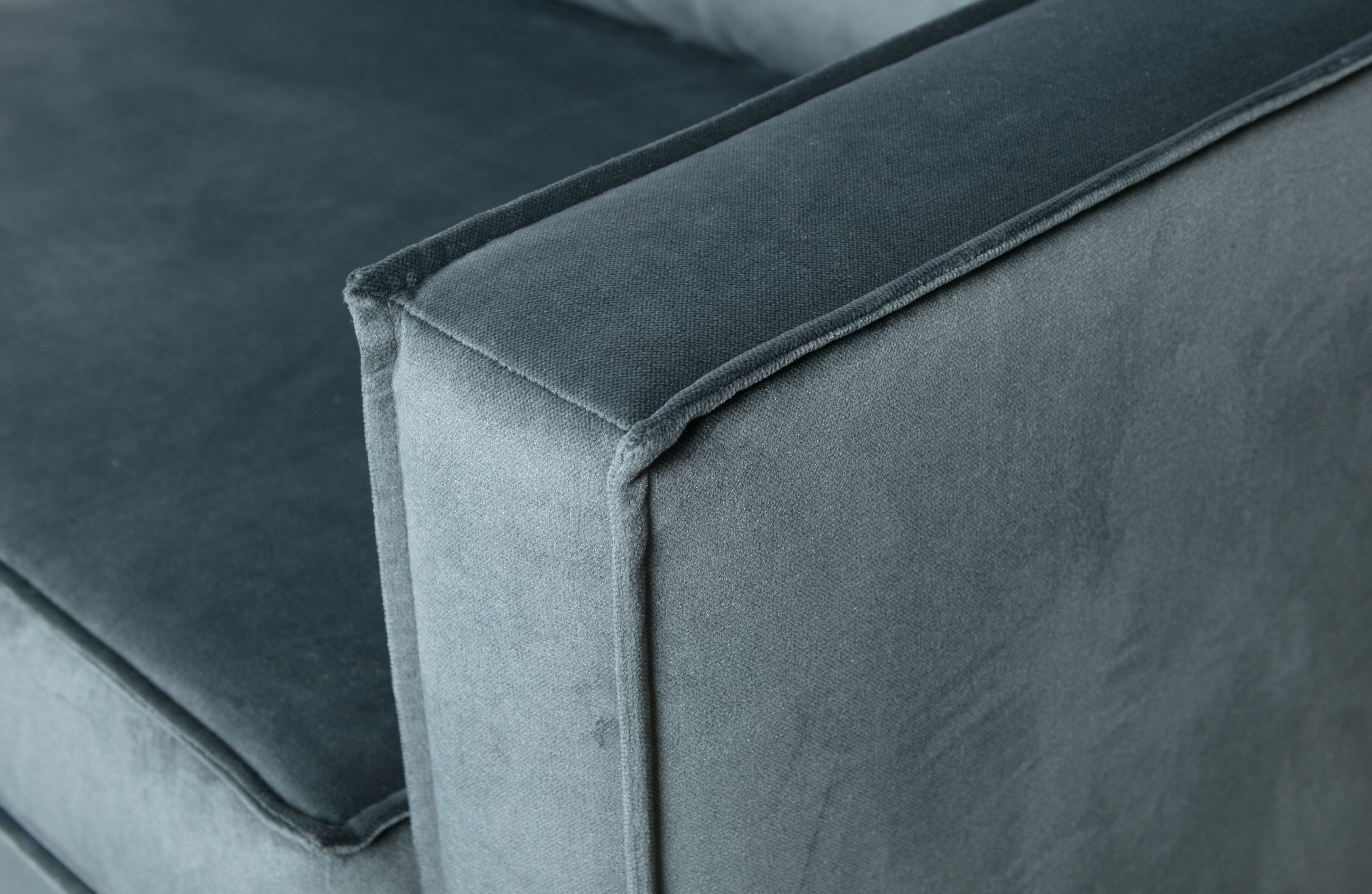 WOOOD Hoekbank 'Rodeo' Links, Velvet, kleur Teal