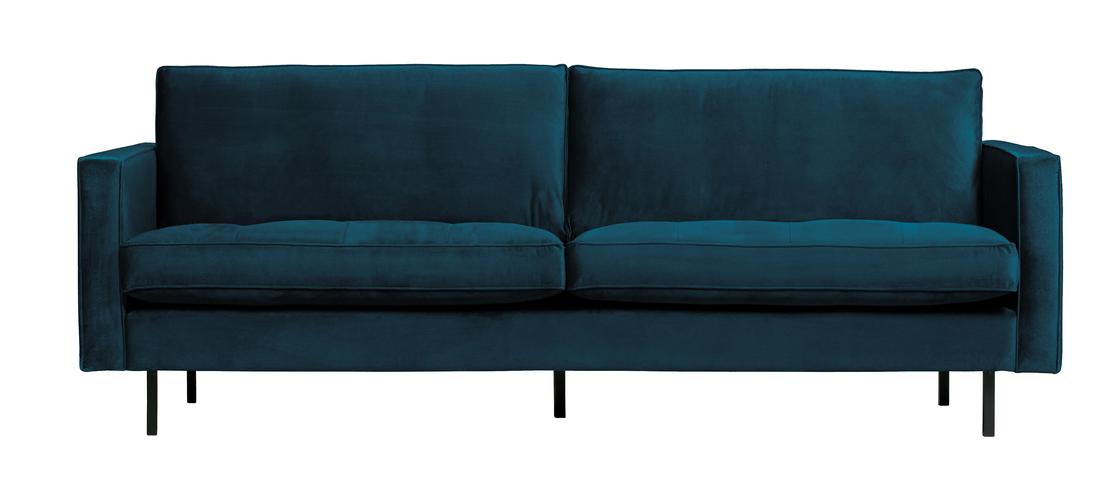 BePureHome Bank 'Rodeo' 2,5-zits, Velvet, kleur Blauw BePureHome Bank 'Rodeo' 2,5-zits, Velvet, kleur Blauw