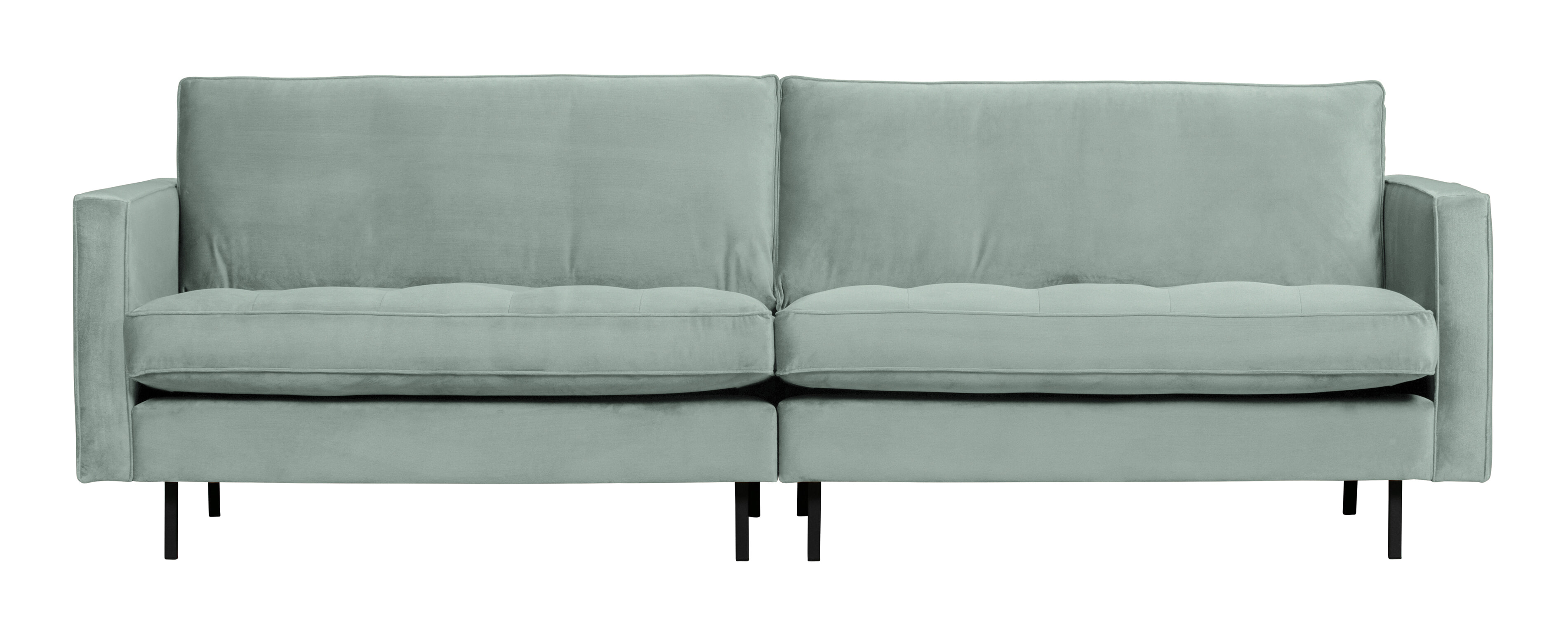 BePureHome Bank 'Rodeo' 3-zits, Velvet, kleur Mint BePureHome Bank 'Rodeo' 3-zits, Velvet, kleur Mint