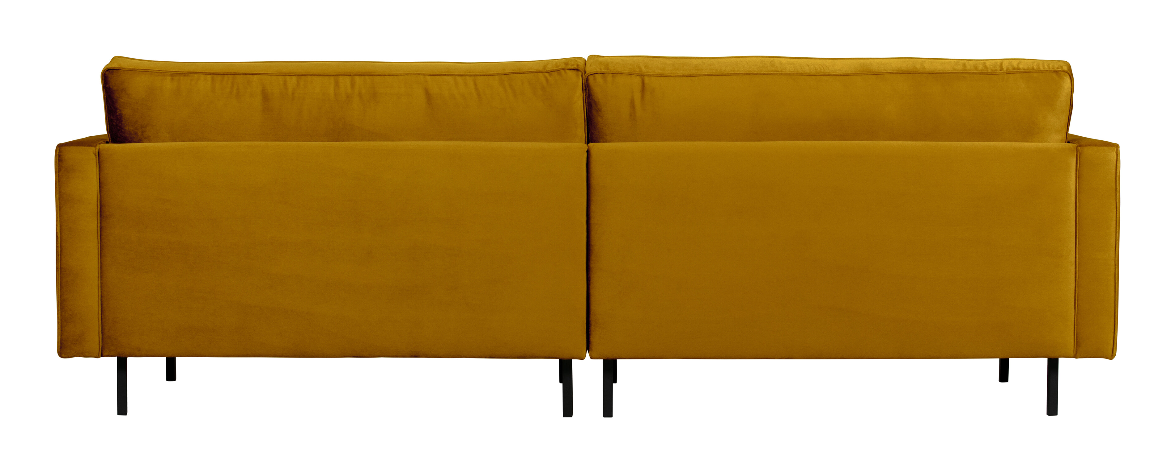 WOOOD Bank 'Rodeo' 3-zits, Velvet, kleur Oker