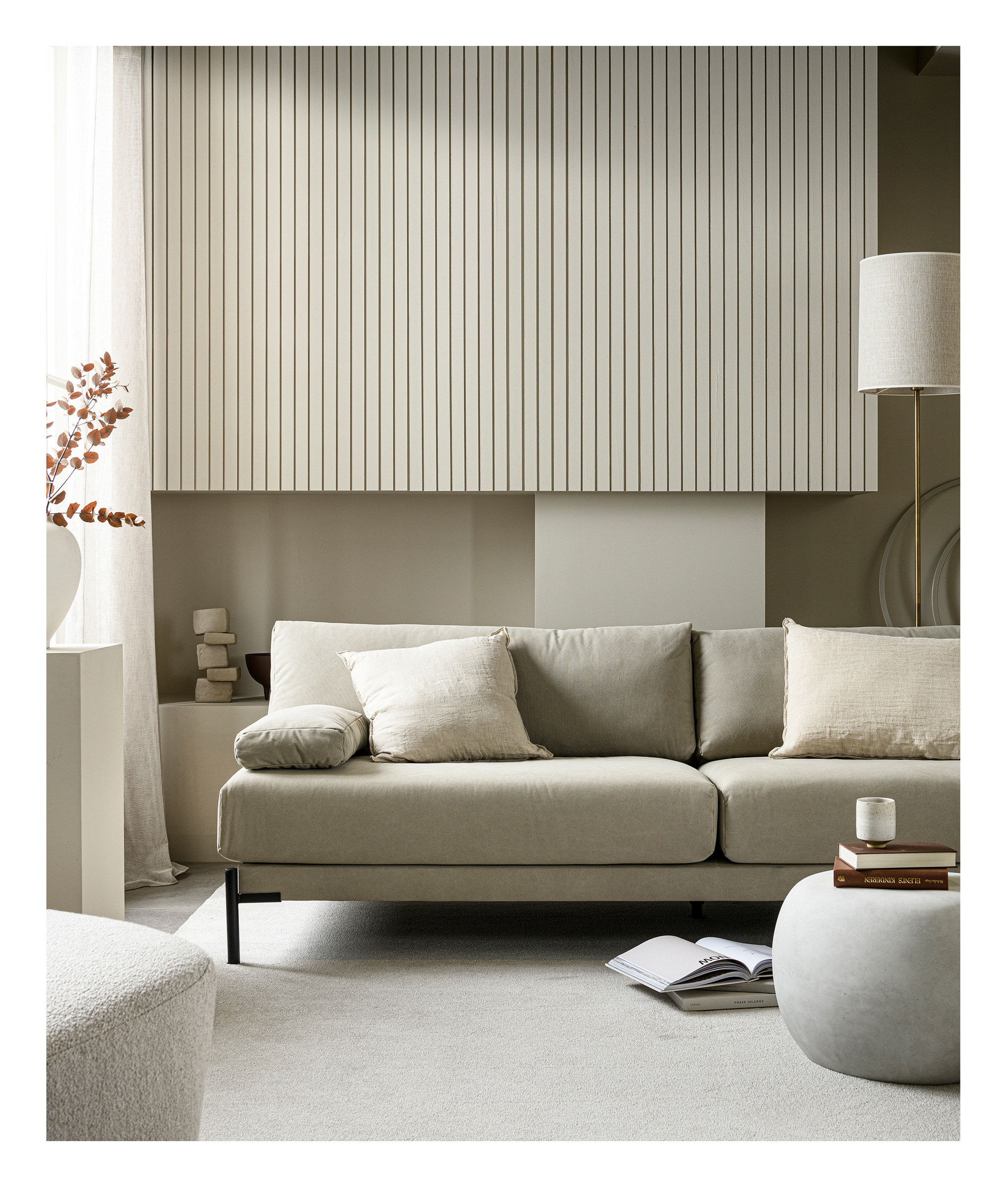 vtwonen Bijzettafel 'Pebble' Betonlook, 50cm