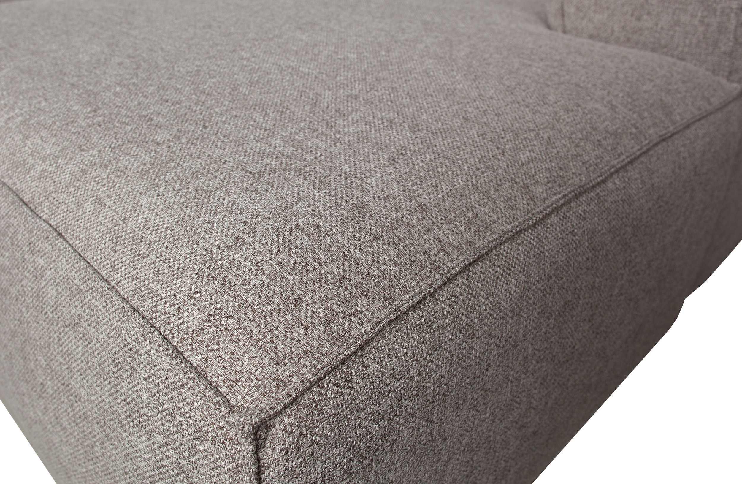 WOOOD Loungebank 'Bean' Links, Melange, kleur Lichtgrijs