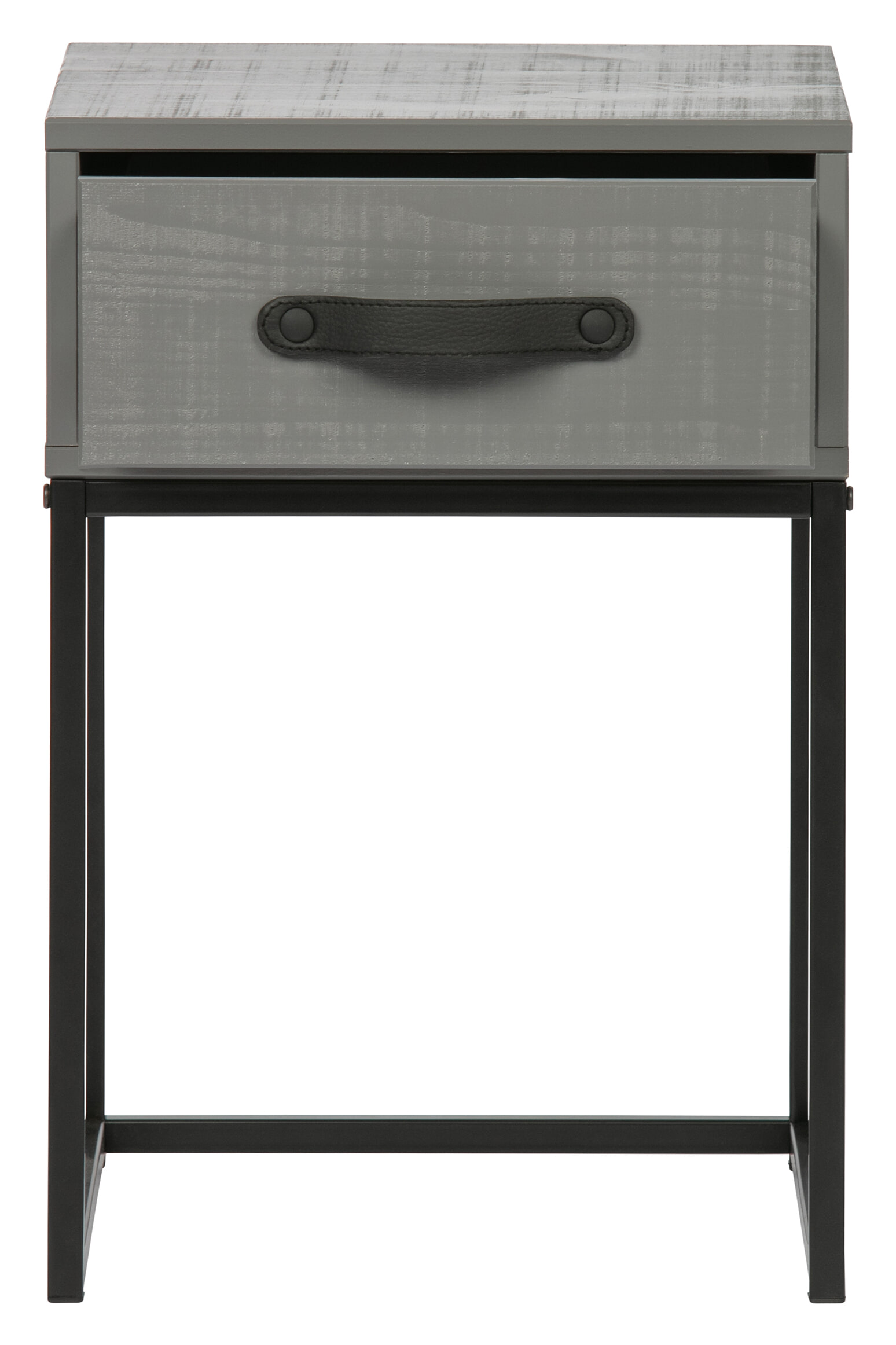 WOOOD Nachtkastje 'Morris' met 1 lade, kleur Leem