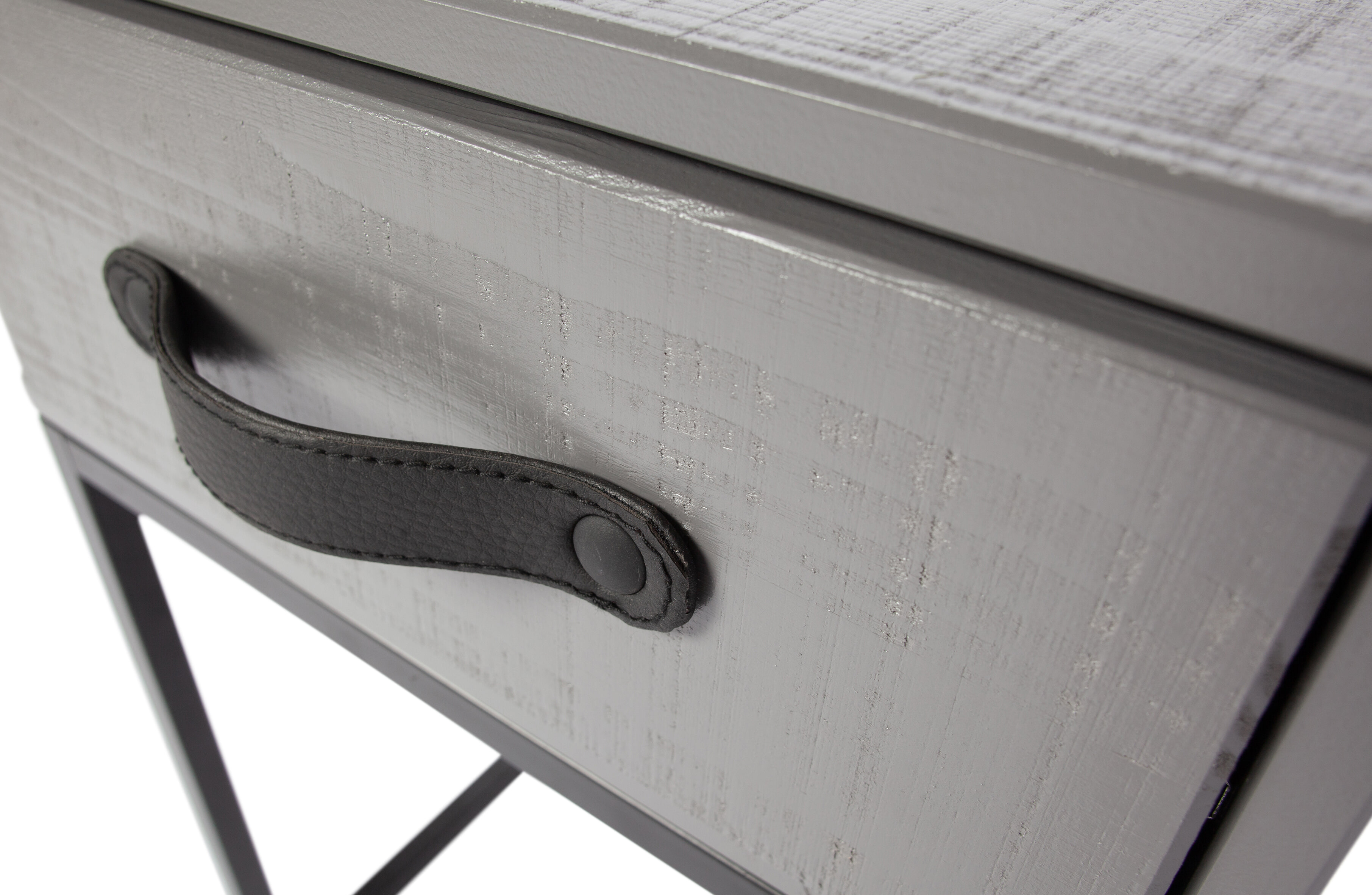 WOOOD Nachtkastje 'Morris' met 1 lade, kleur Leem