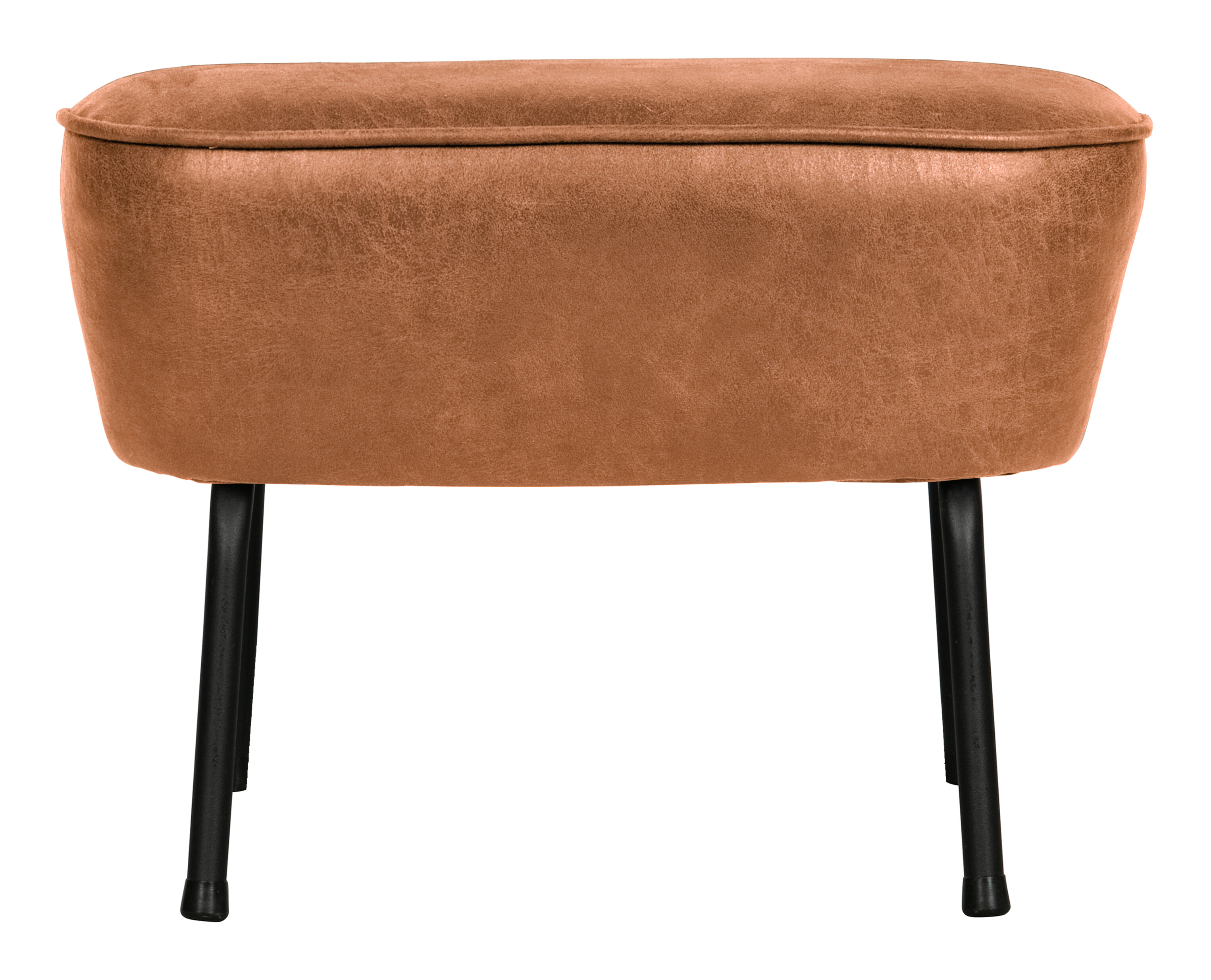 BePureHome Hocker 'Vogue' Eco leder, kleur Cognac BePureHome Hocker 'Vogue' Eco leder, kleur Cognac