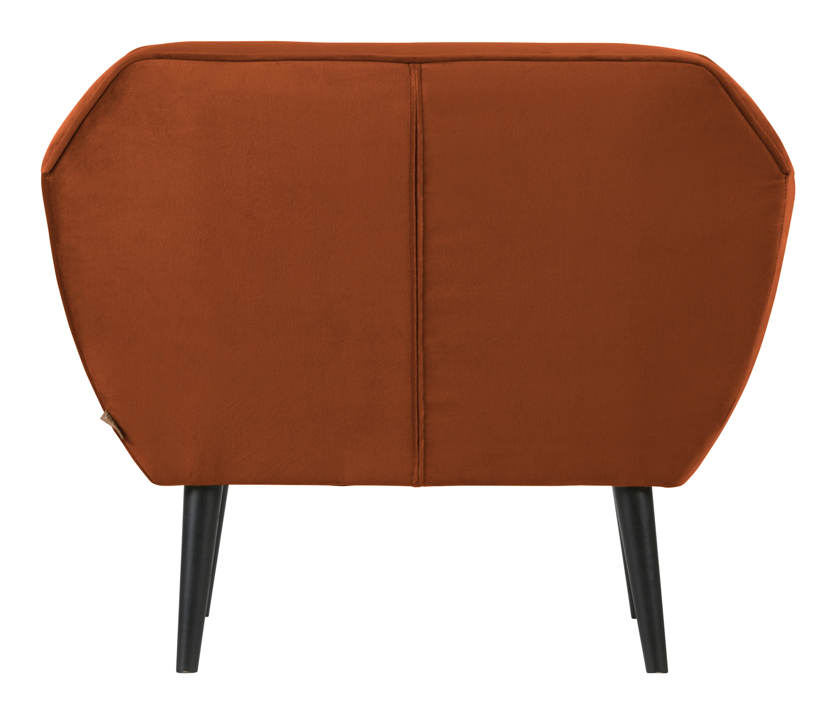 WOOOD Fauteuil 'Rocco' Velvet, kleur Roest