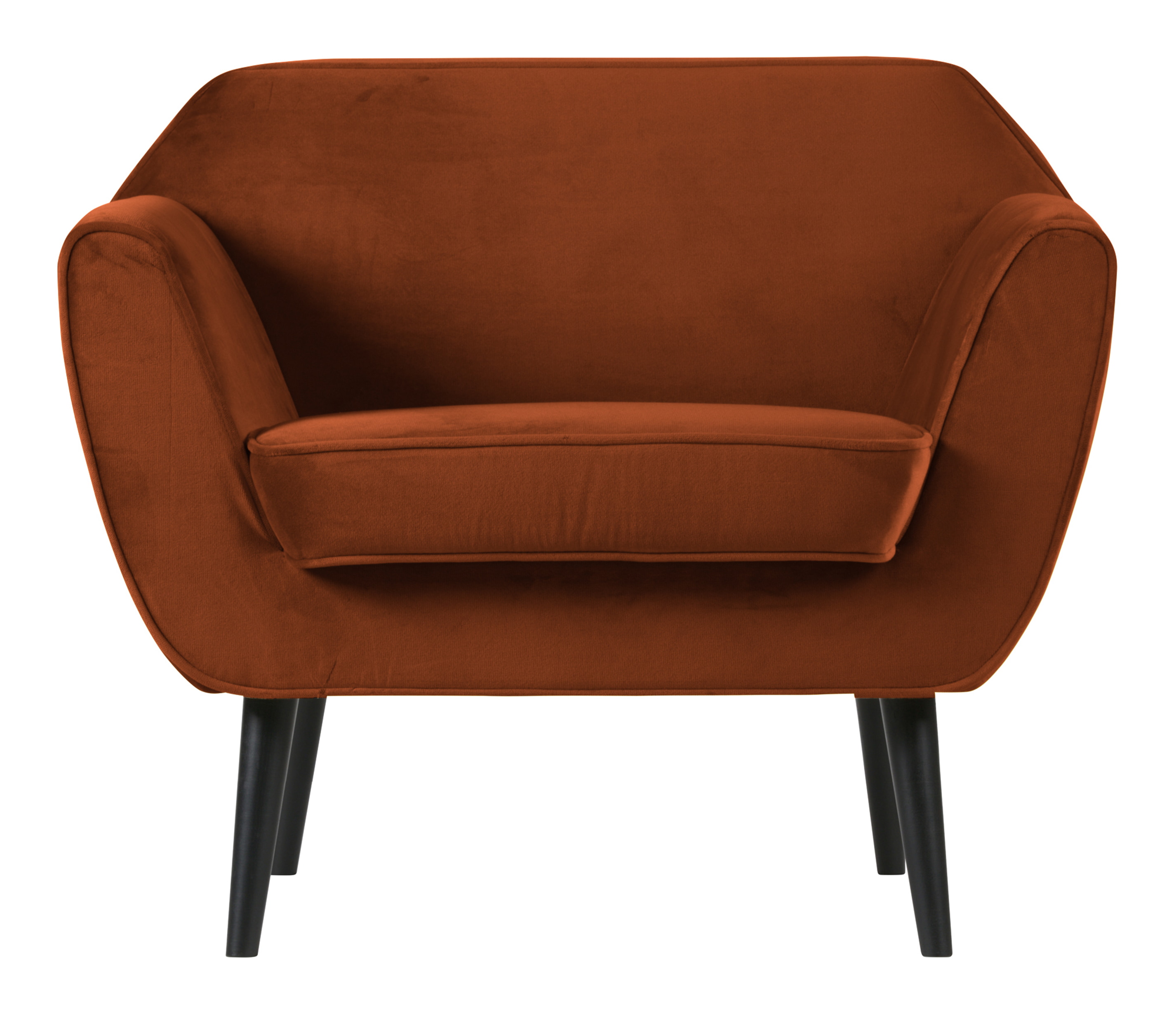 WOOOD Fauteuil 'Rocco' Velvet, kleur Roest